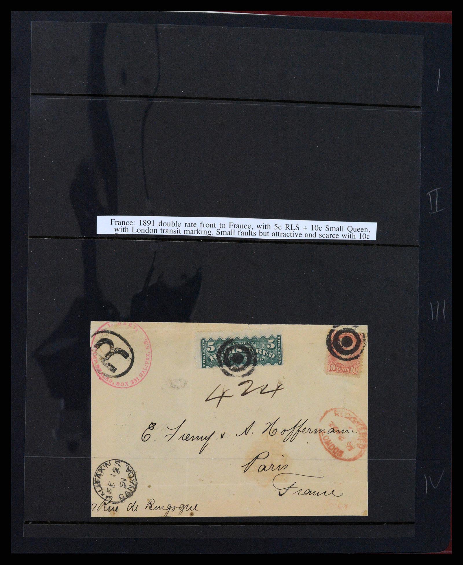37388 013 - Postzegelverzameling 37388 Canada registered mail 1865-1908.