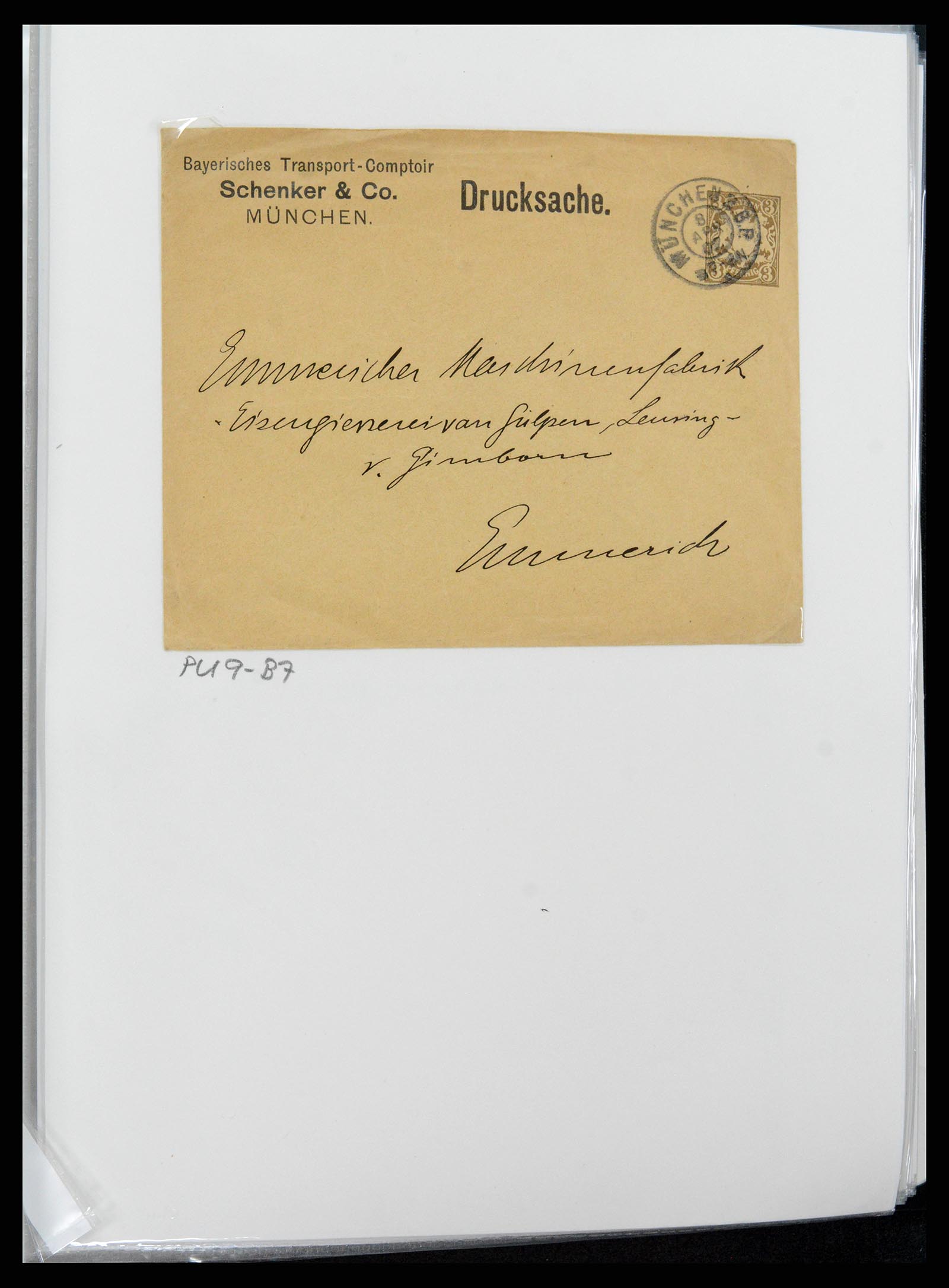 37389 004 - Postzegelverzameling 37389 Duitsland brieven 1890-1941.