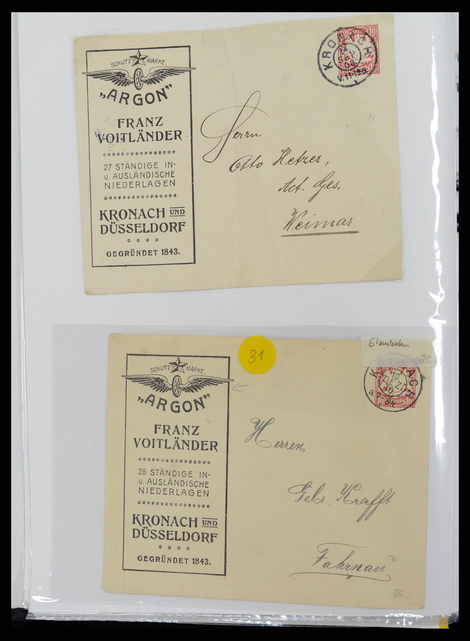 37389 005 - Postzegelverzameling 37389 Duitsland brieven 1890-1941.