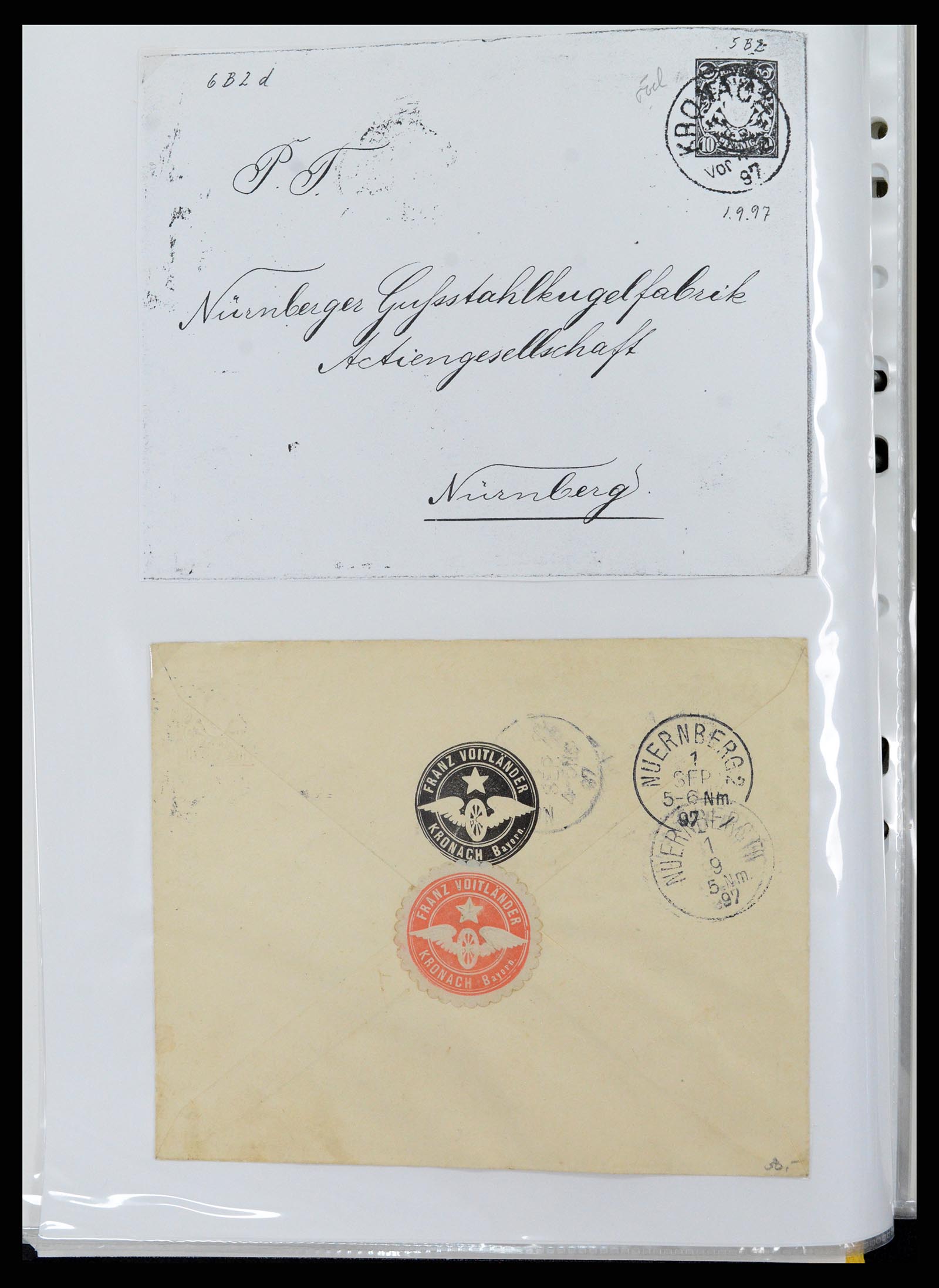 37389 007 - Stamp collection 37389 Germany covers 1890-1941.