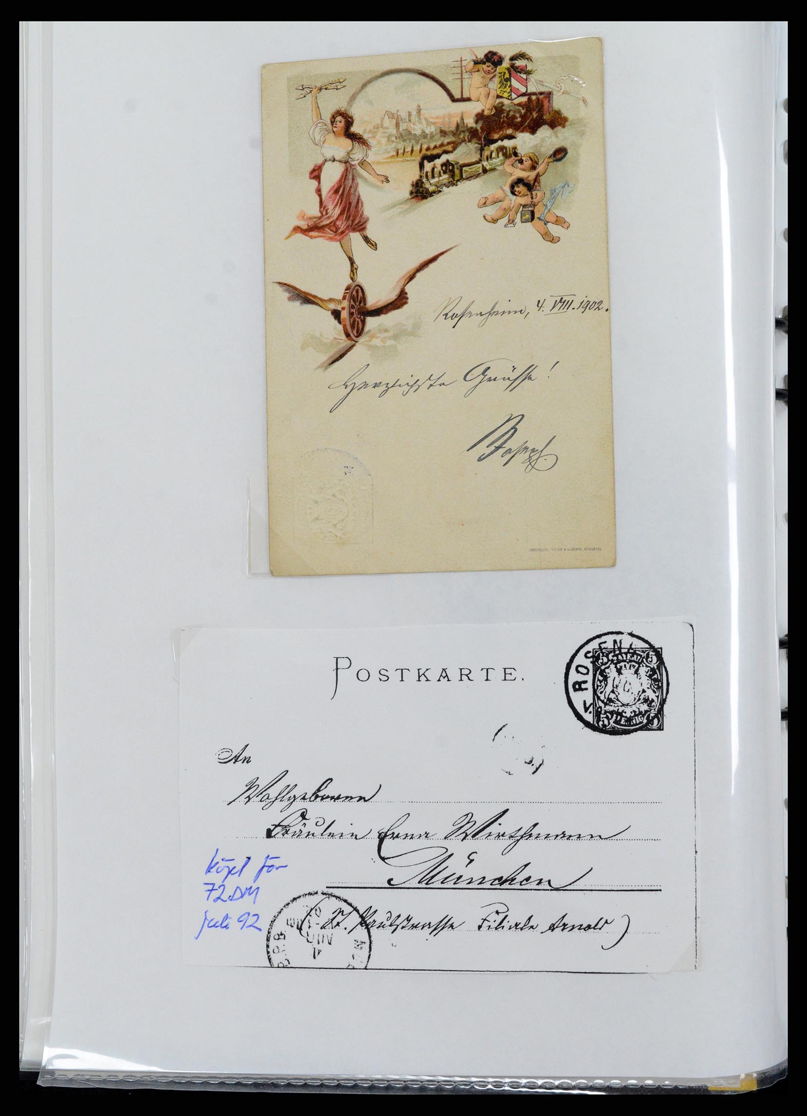 37389 012 - Postzegelverzameling 37389 Duitsland brieven 1890-1941.
