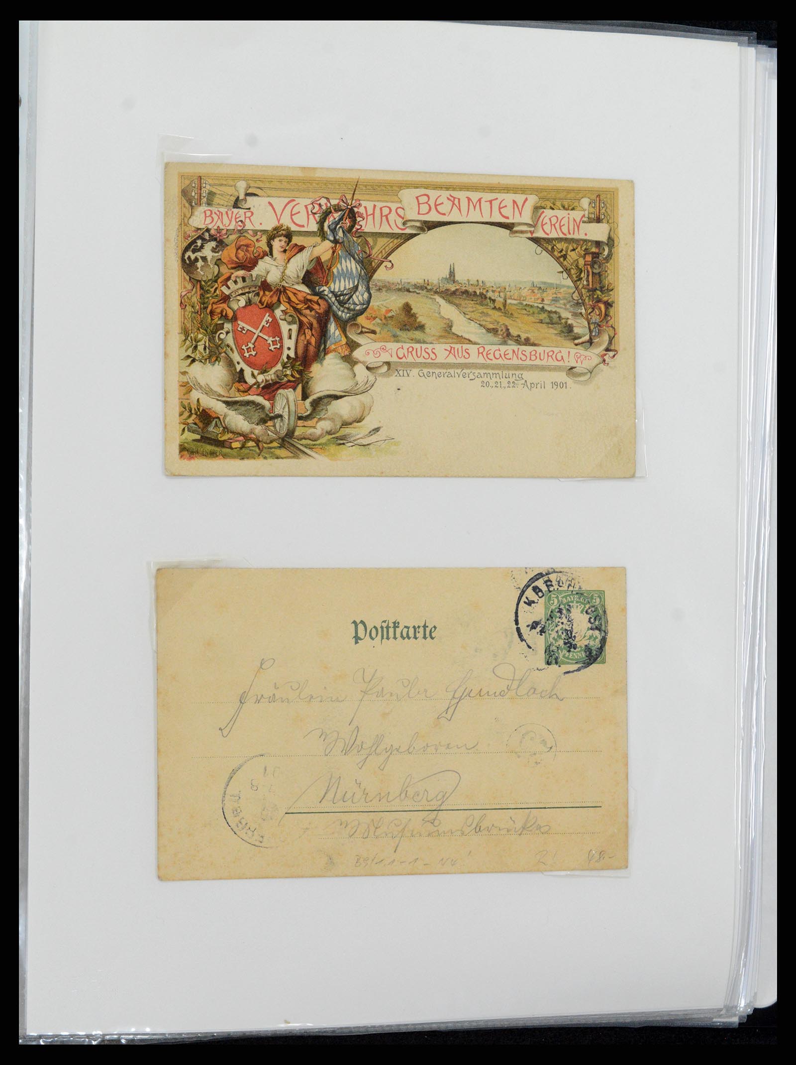 37389 018 - Postzegelverzameling 37389 Duitsland brieven 1890-1941.