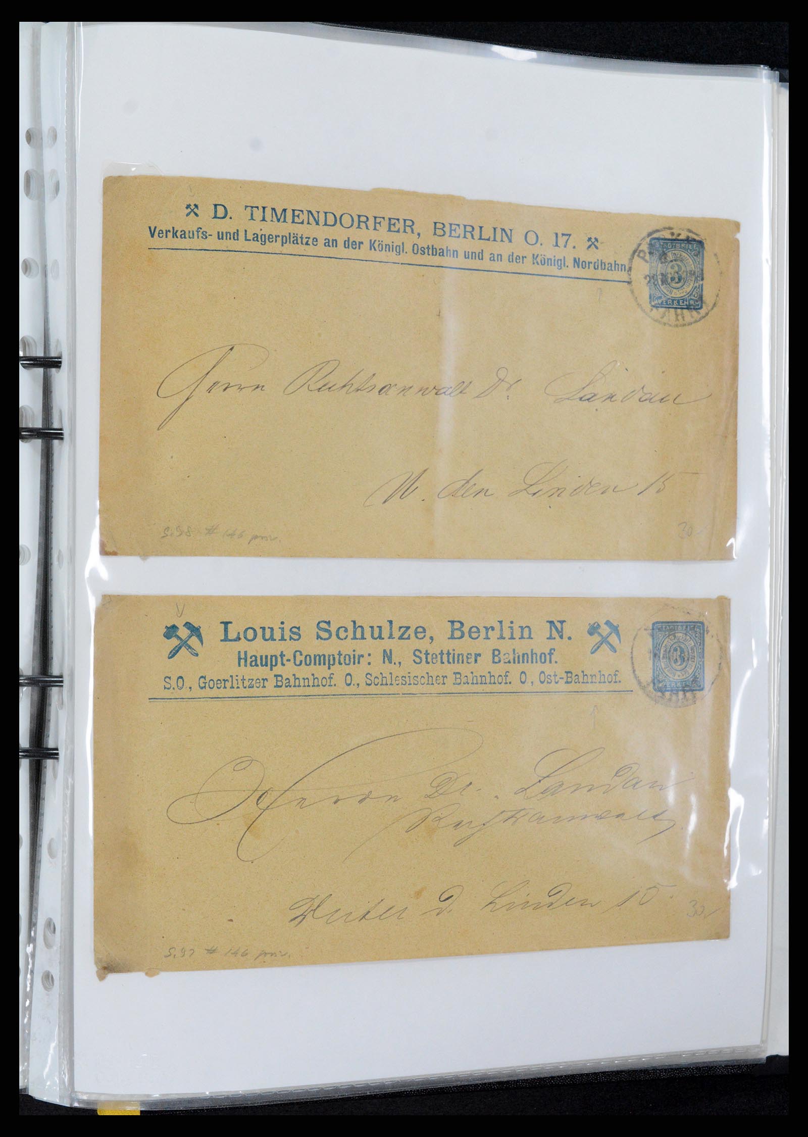 37389 055 - Stamp collection 37389 Germany covers 1890-1941.
