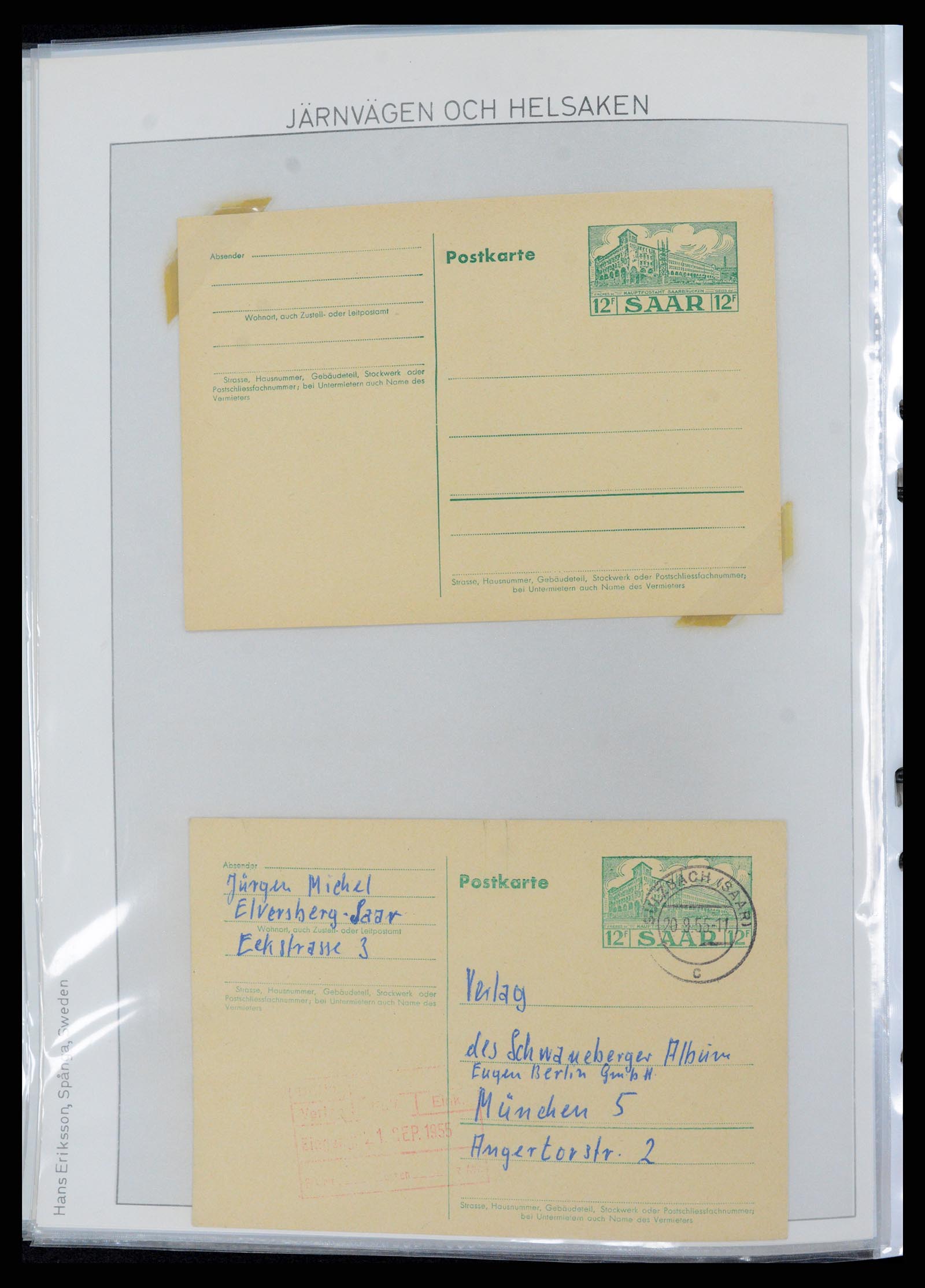 37389 063 - Postzegelverzameling 37389 Duitsland brieven 1890-1941.