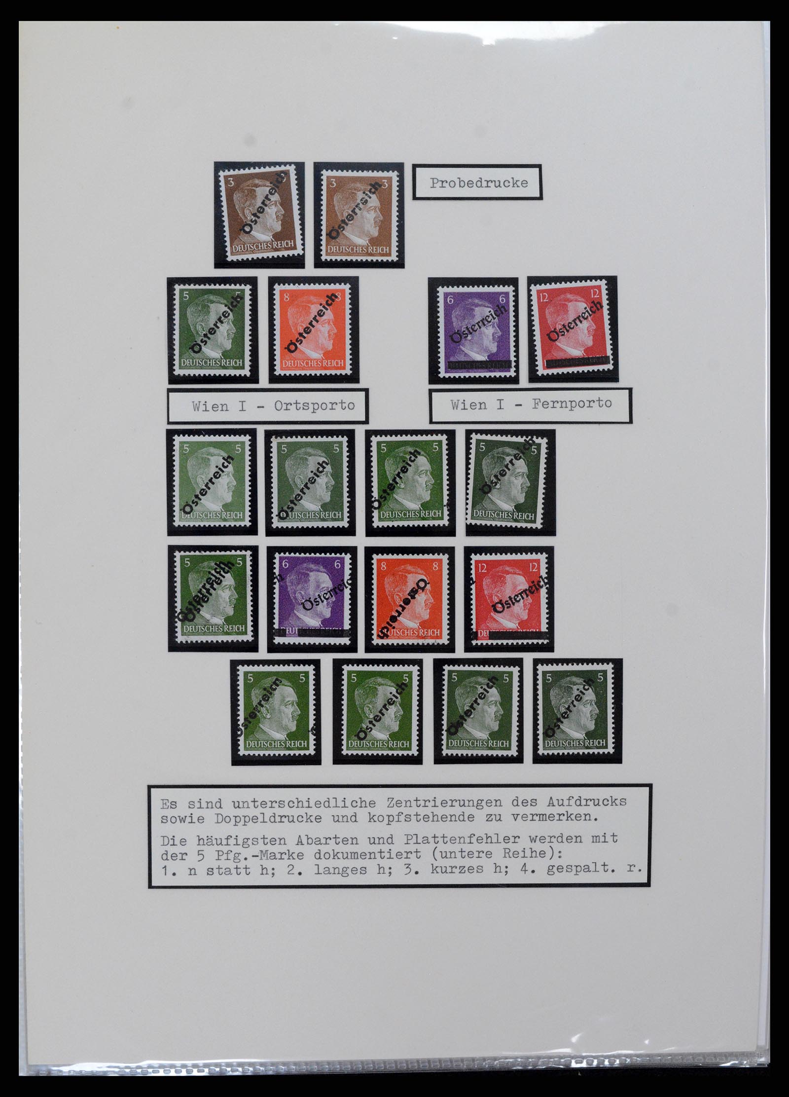 37390 001 - Postzegelverzameling 37390 Oostenrijk lokaalopdrukken 1945.