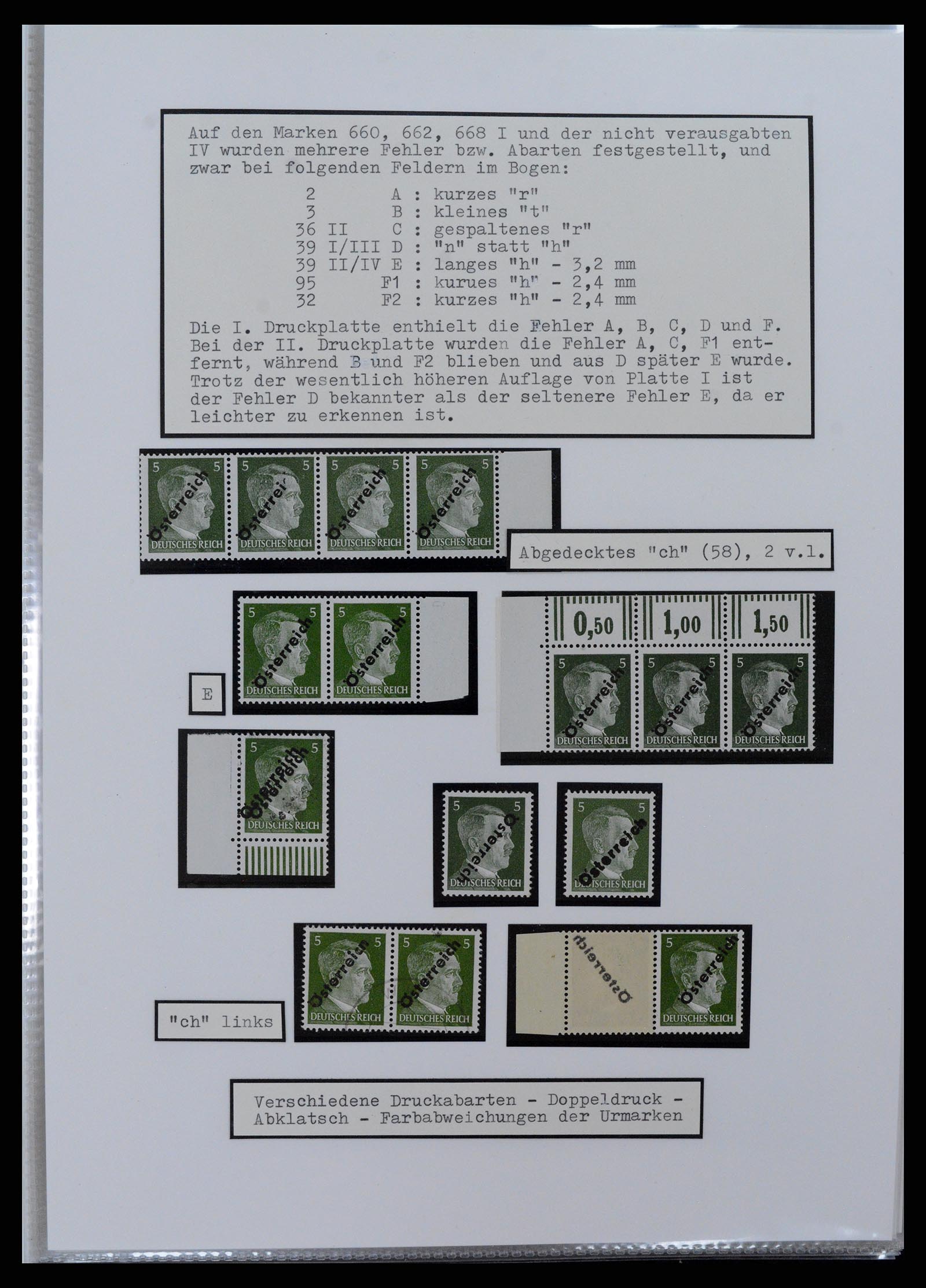 37390 002 - Stamp collection 37390 Austria local overprints 1945.