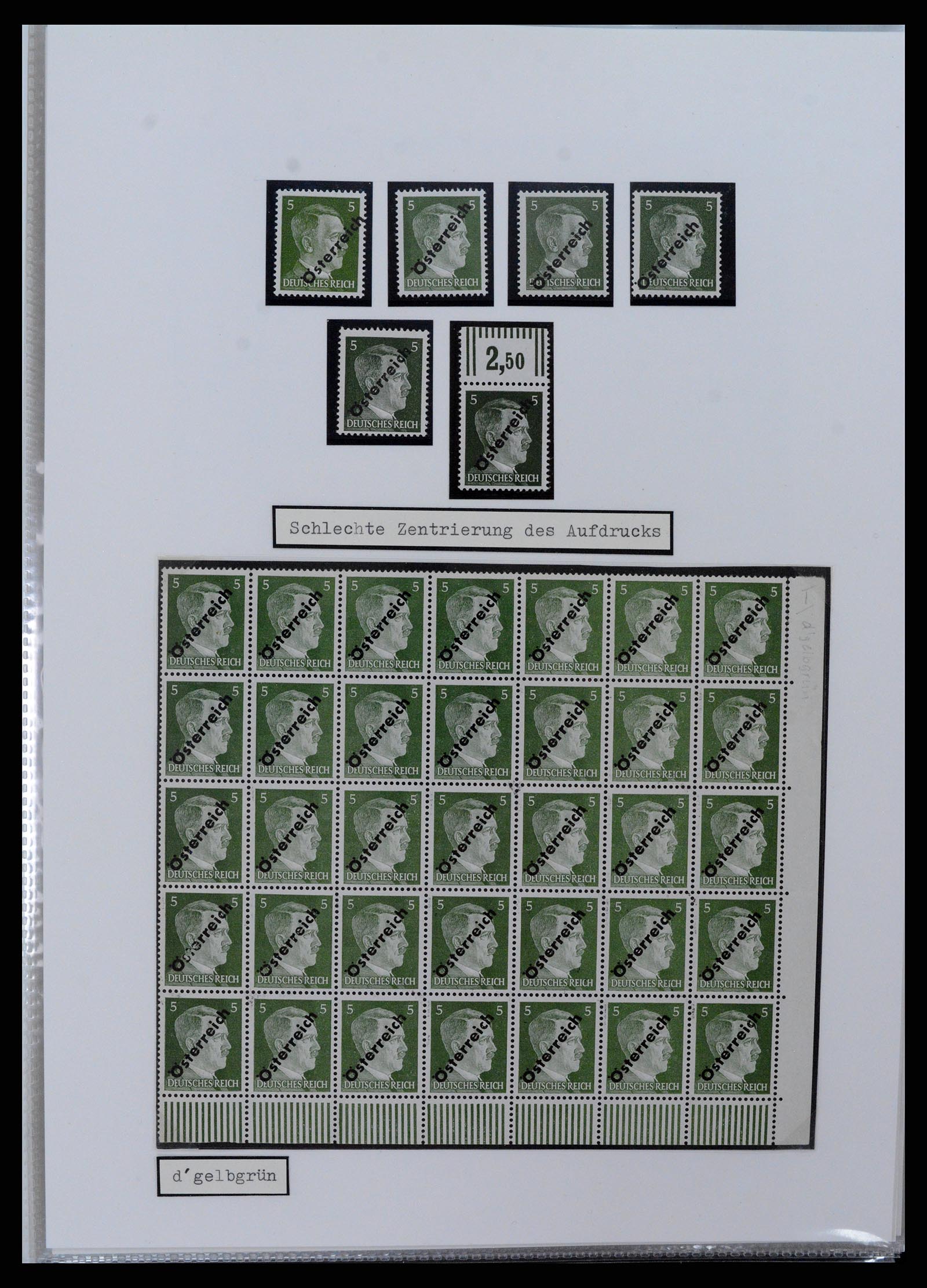 37390 003 - Stamp collection 37390 Austria local overprints 1945.