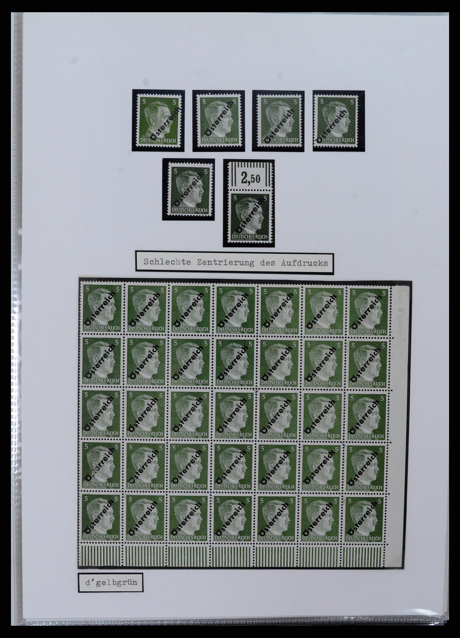 37390 003 - Postzegelverzameling 37390 Oostenrijk lokaalopdrukken 1945.