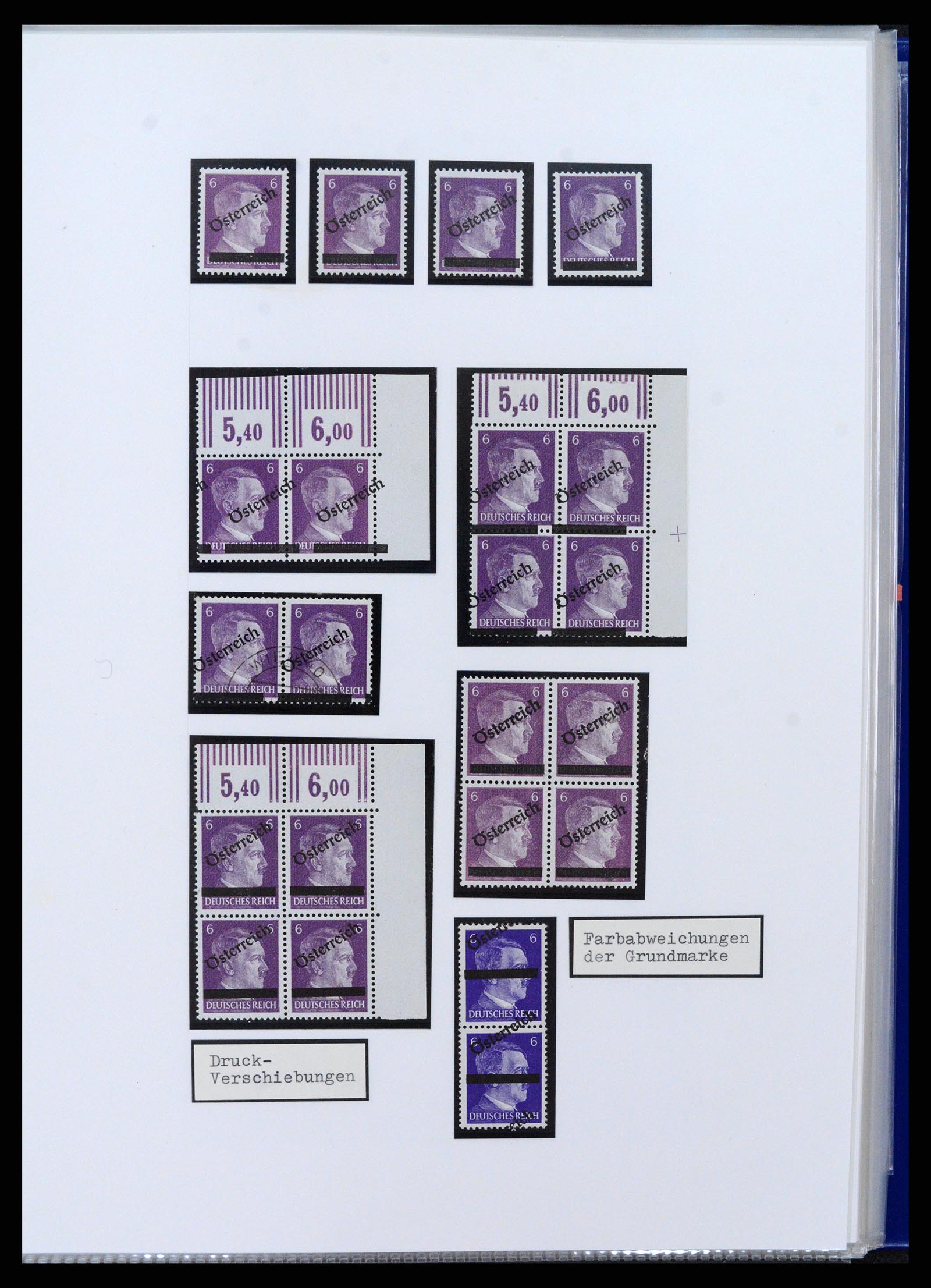 37390 009 - Stamp collection 37390 Austria local overprints 1945.