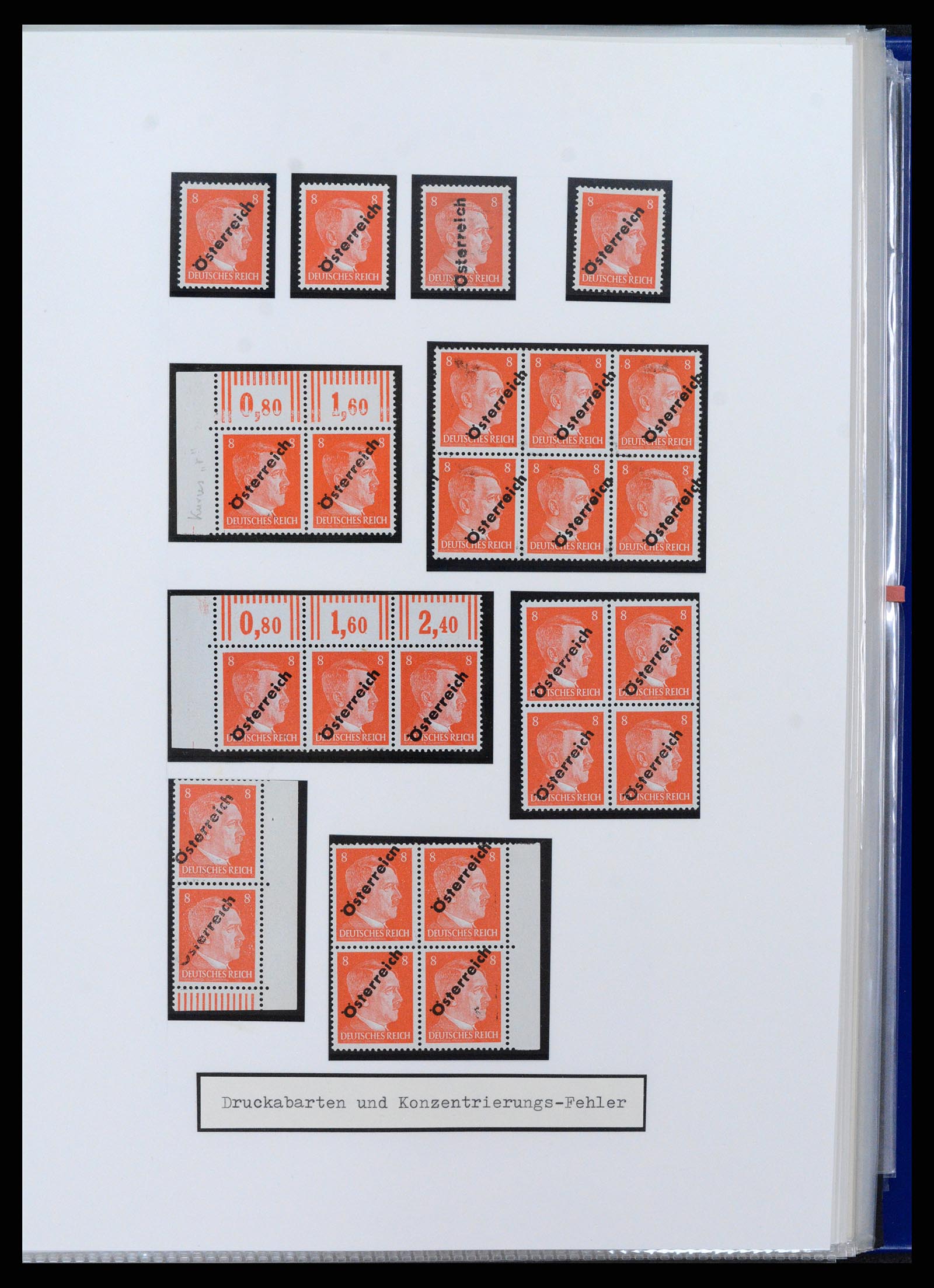 37390 011 - Stamp collection 37390 Austria local overprints 1945.