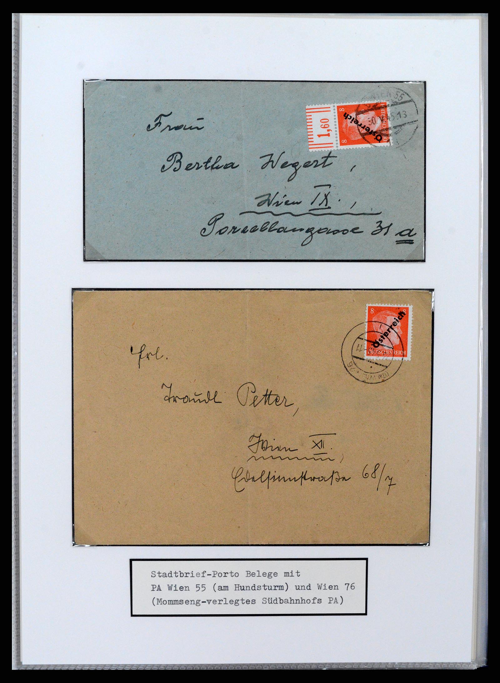 37390 014 - Stamp collection 37390 Austria local overprints 1945.