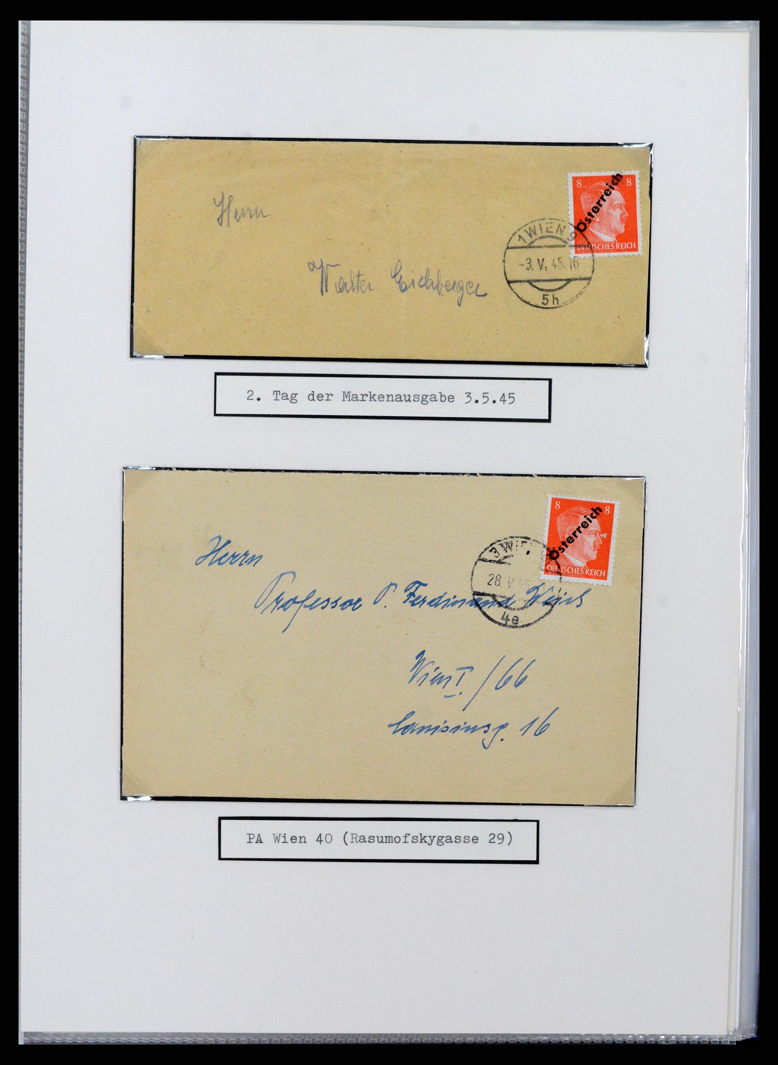 37390 015 - Postzegelverzameling 37390 Oostenrijk lokaalopdrukken 1945.