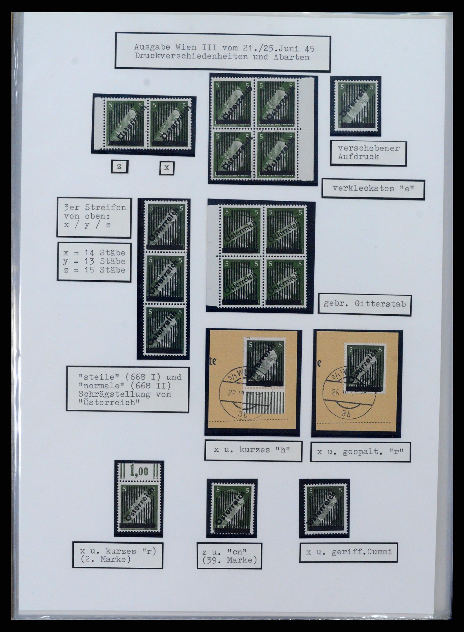 37390 019 - Postzegelverzameling 37390 Oostenrijk lokaalopdrukken 1945.