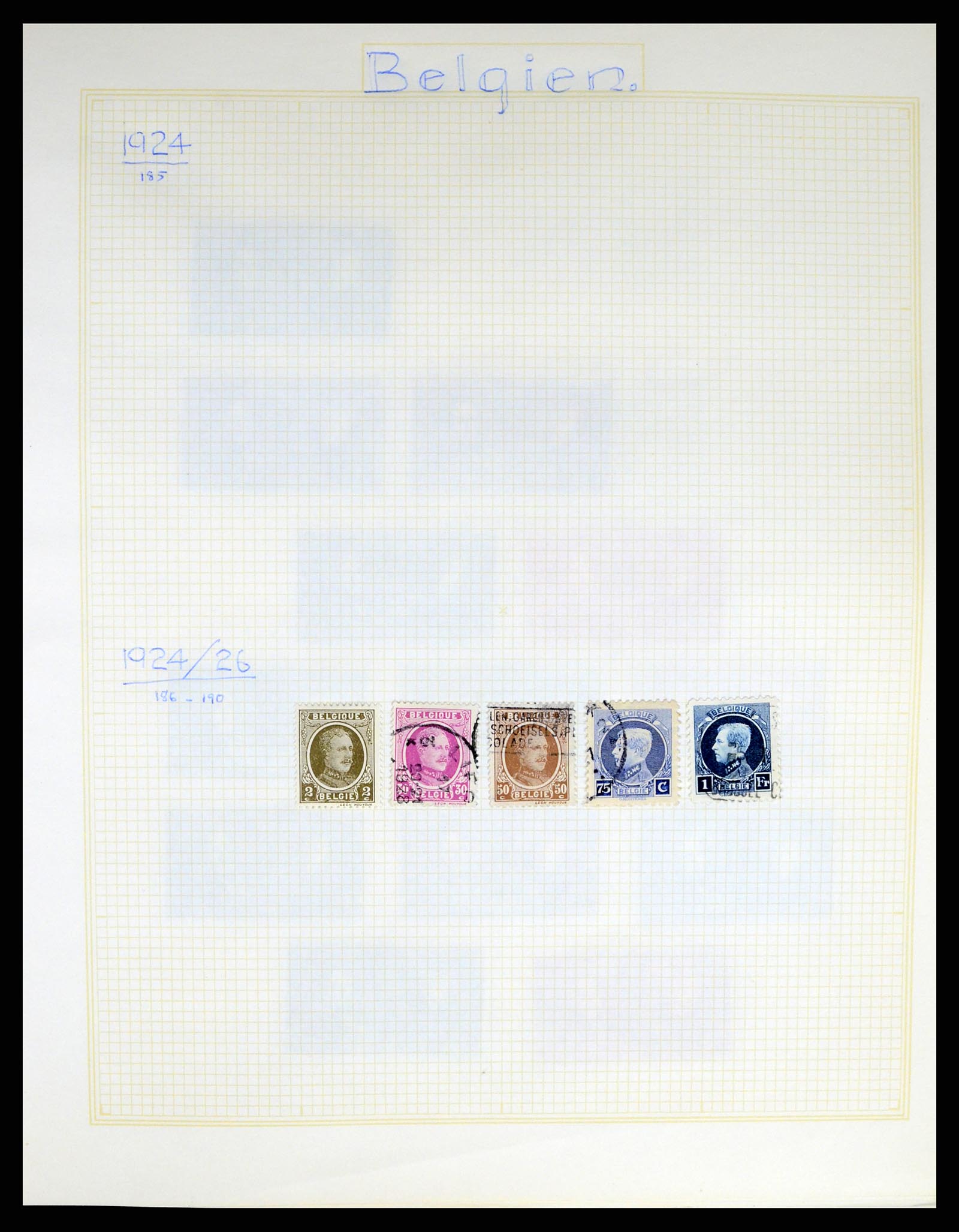 37391 012 - Postzegelverzameling 37391 België en koloniën 1849-1958.