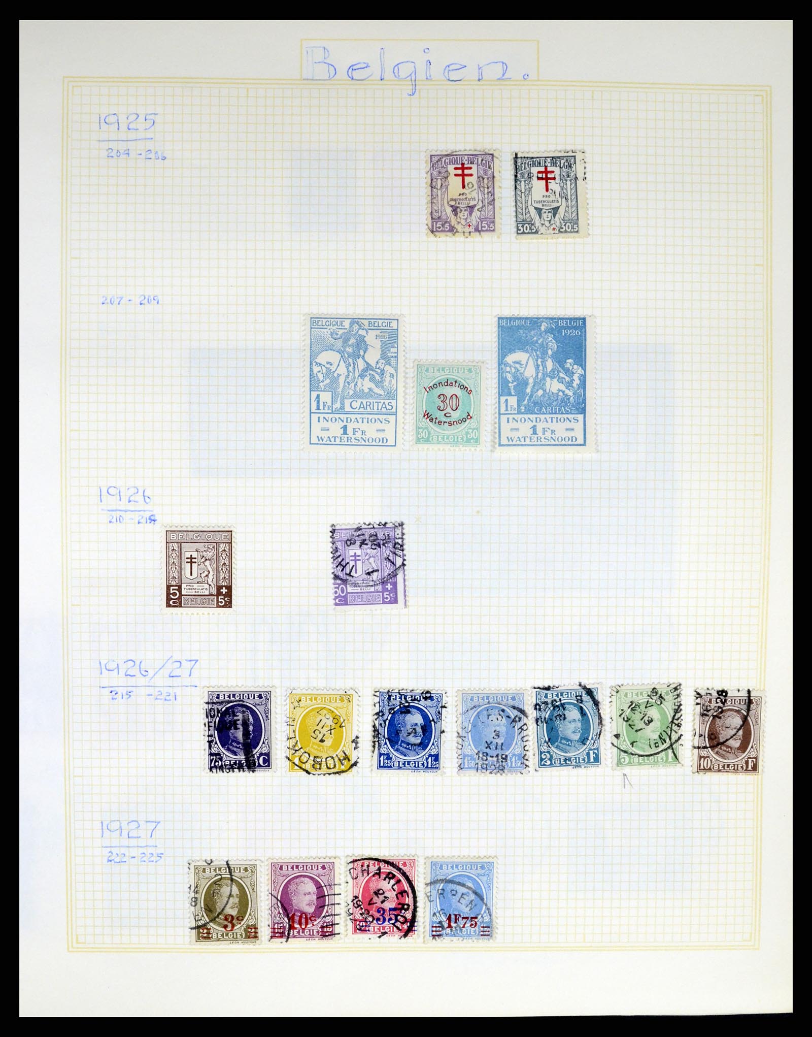 37391 014 - Postzegelverzameling 37391 België en koloniën 1849-1958.