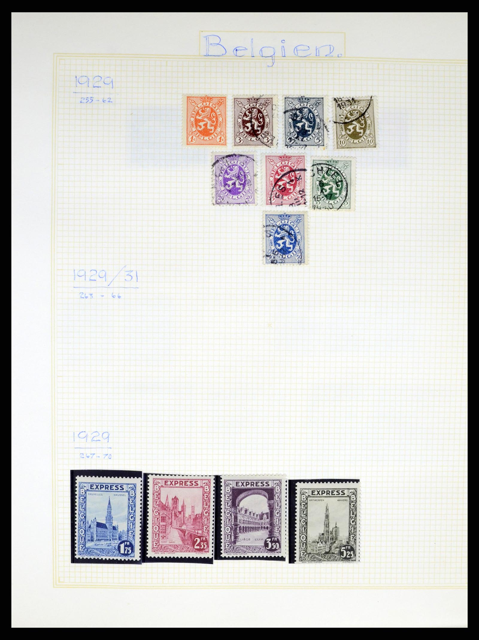 37391 017 - Postzegelverzameling 37391 België en koloniën 1849-1958.