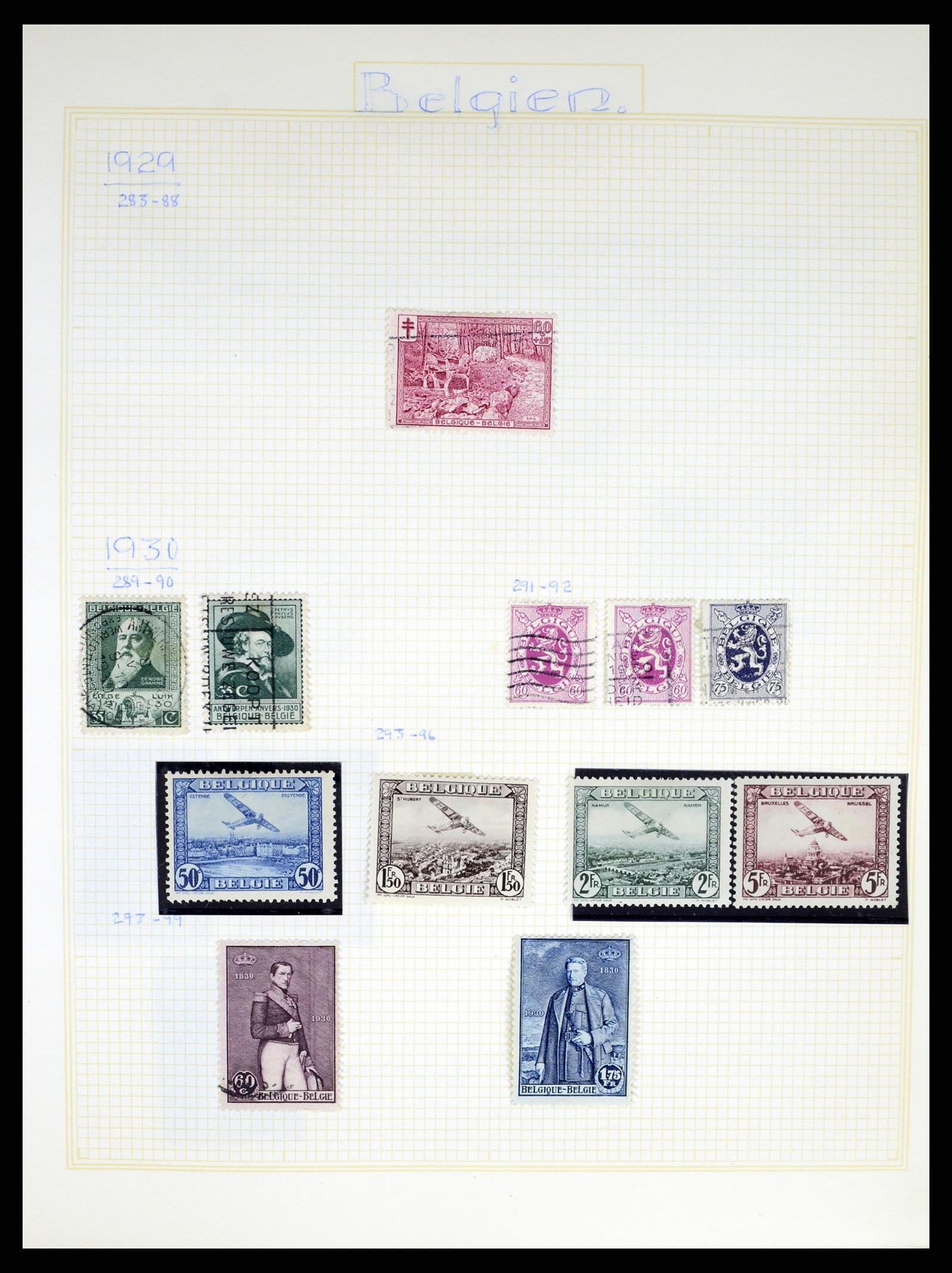 37391 019 - Postzegelverzameling 37391 België en koloniën 1849-1958.