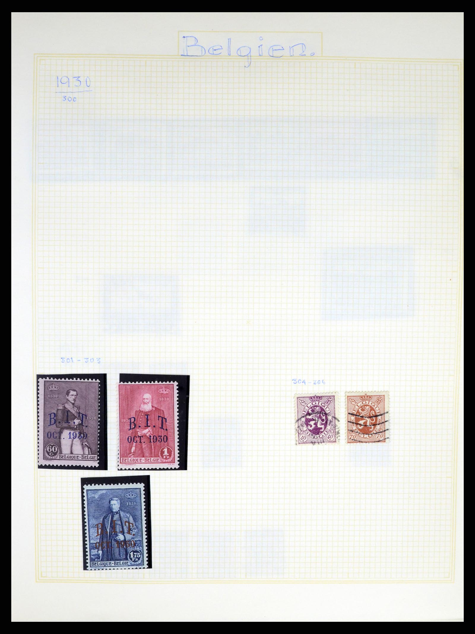 37391 020 - Postzegelverzameling 37391 België en koloniën 1849-1958.