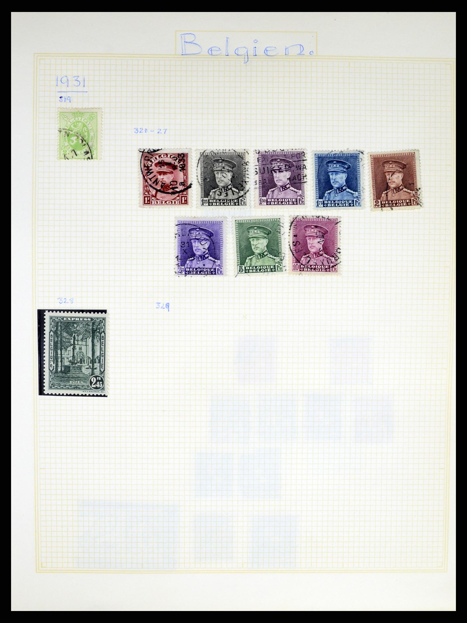 37391 022 - Postzegelverzameling 37391 België en koloniën 1849-1958.