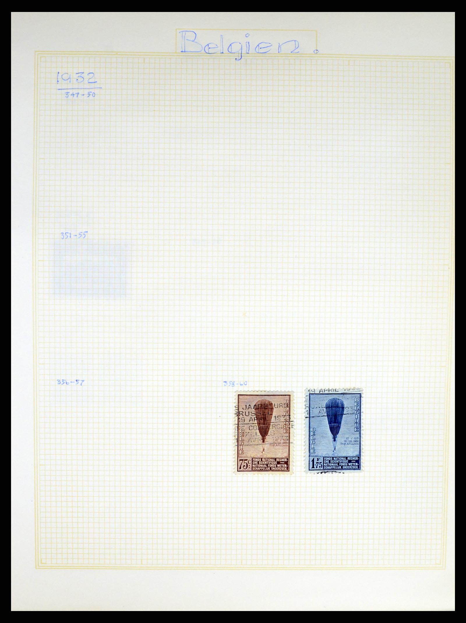 37391 024 - Postzegelverzameling 37391 België en koloniën 1849-1958.