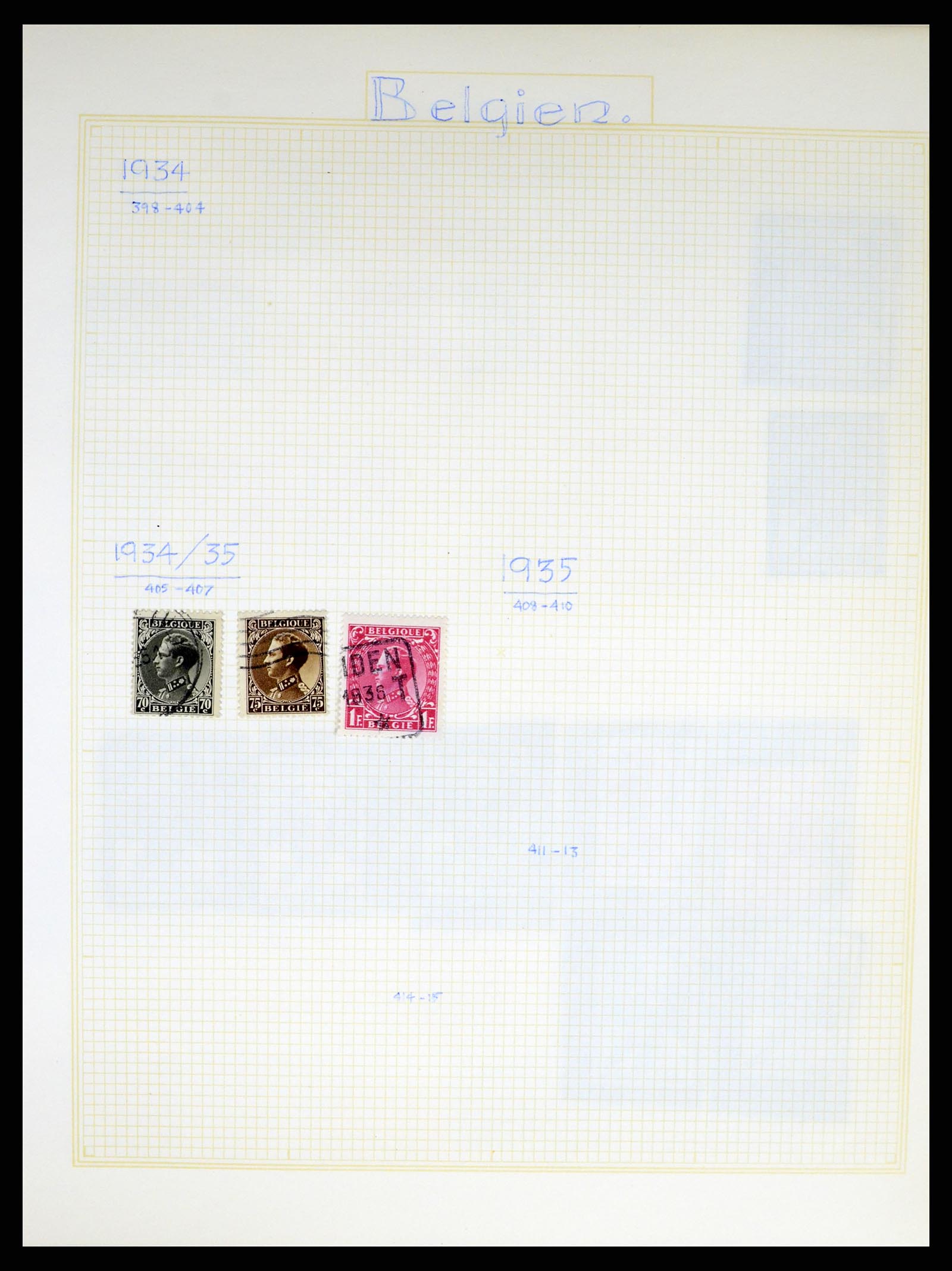 37391 027 - Postzegelverzameling 37391 België en koloniën 1849-1958.