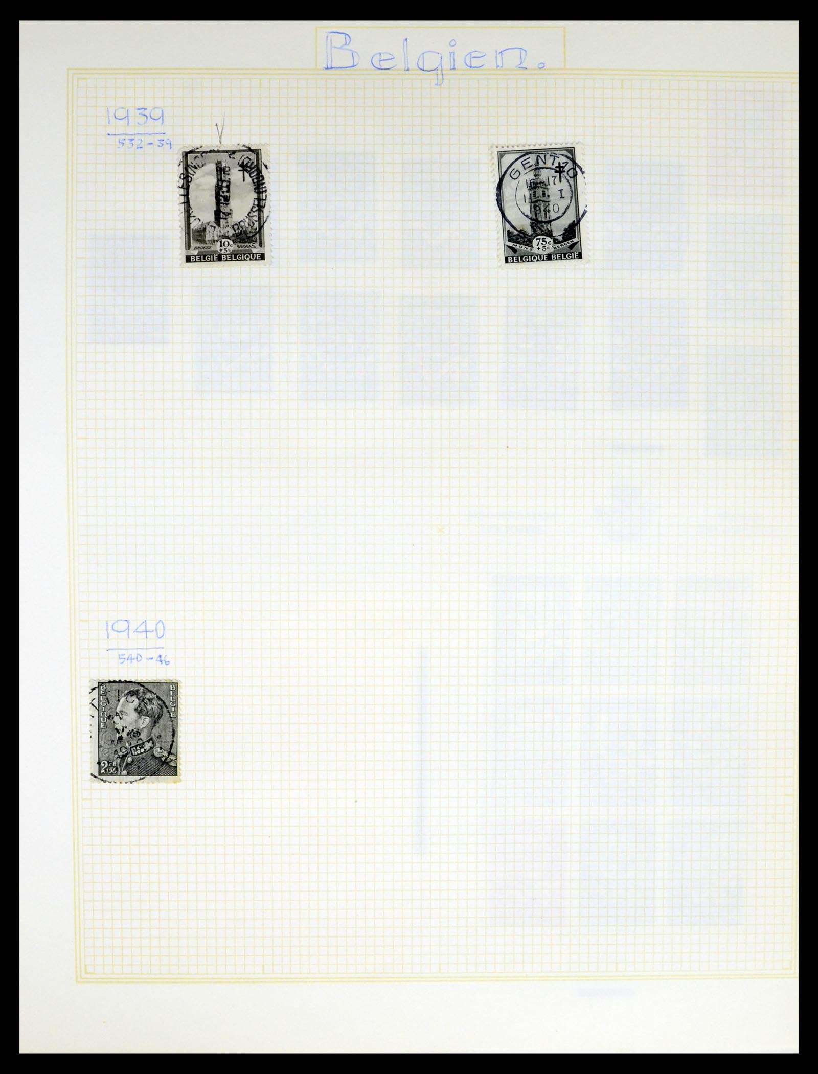 37391 037 - Postzegelverzameling 37391 België en koloniën 1849-1958.