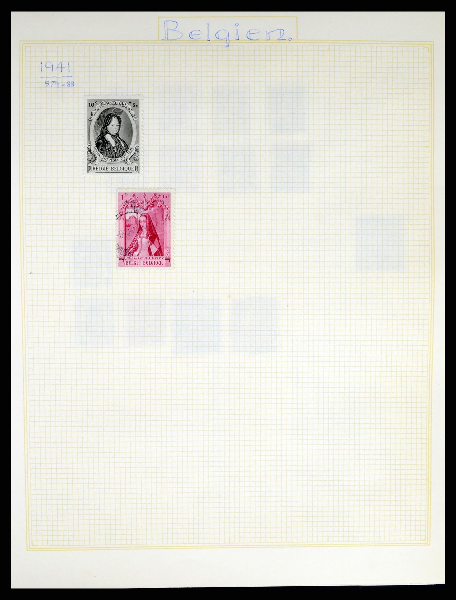 37391 040 - Postzegelverzameling 37391 België en koloniën 1849-1958.