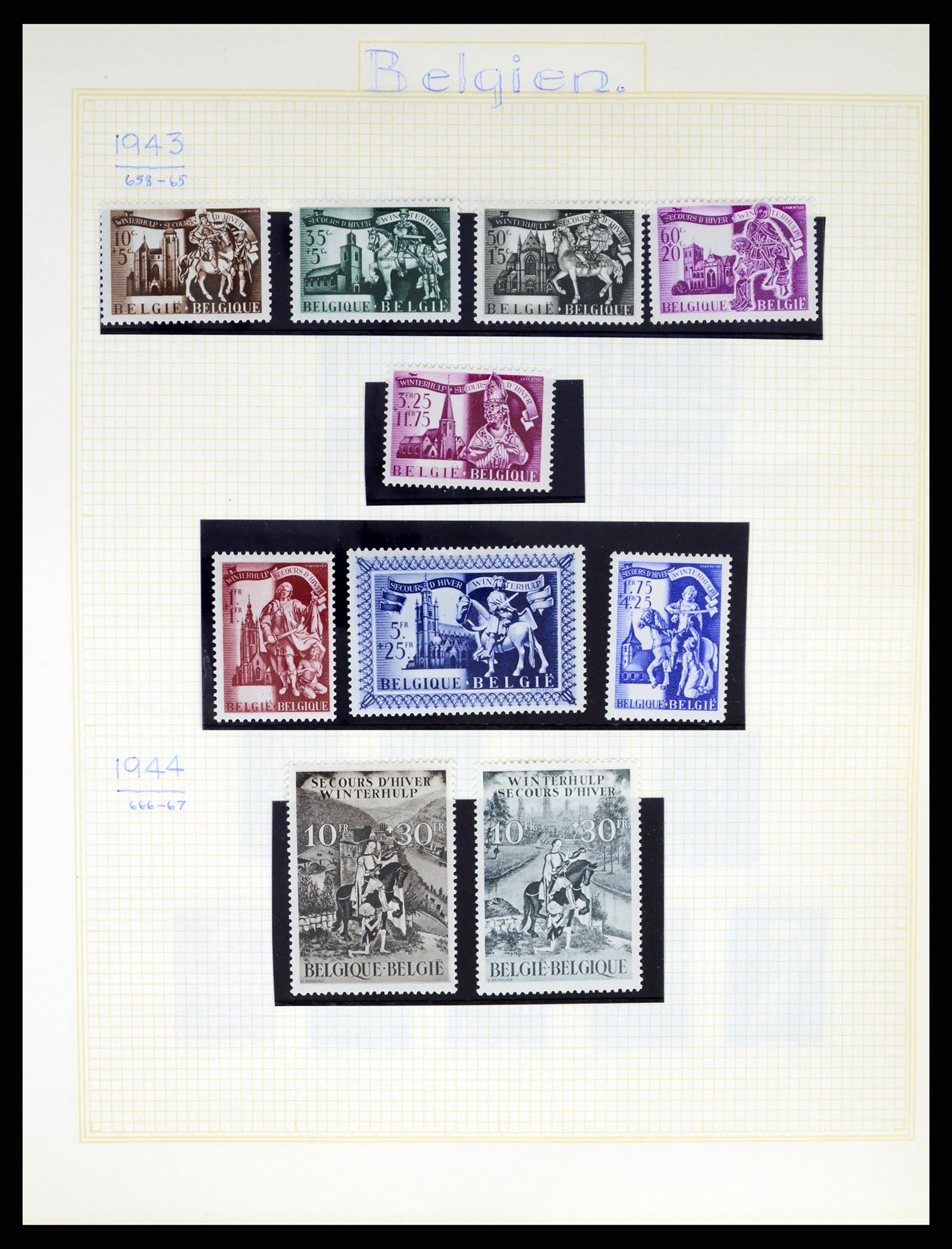 37391 047 - Postzegelverzameling 37391 België en koloniën 1849-1958.