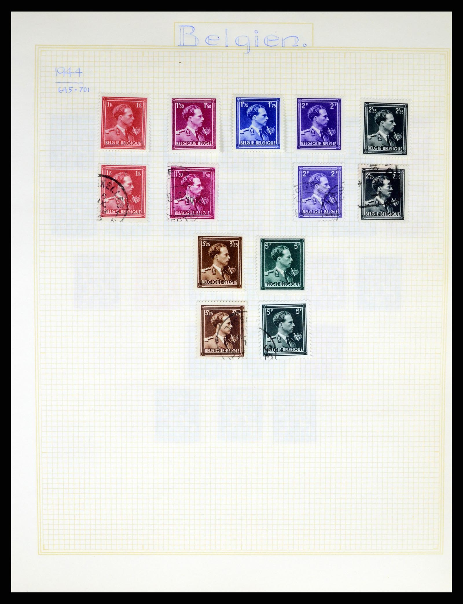 37391 050 - Postzegelverzameling 37391 België en koloniën 1849-1958.