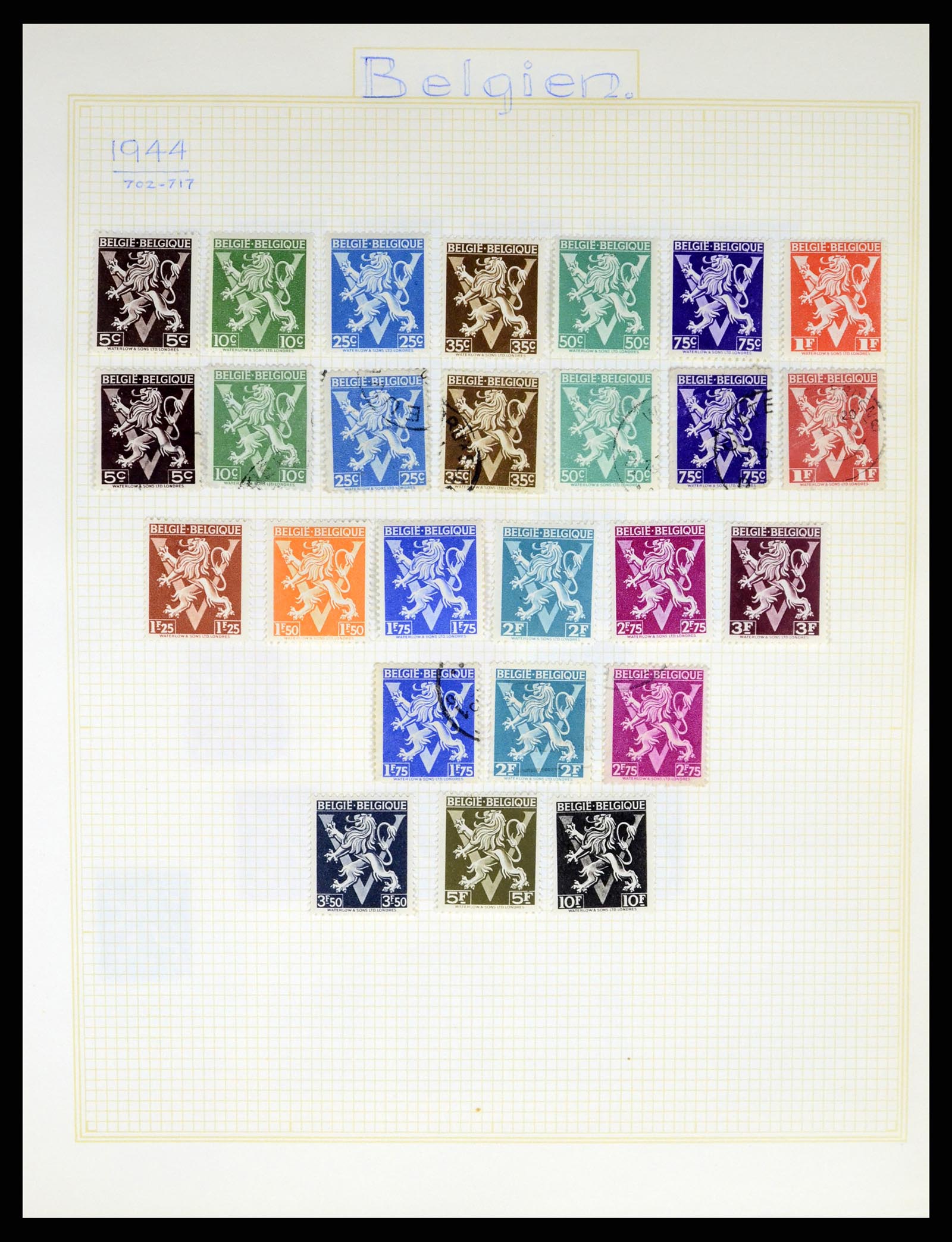37391 051 - Postzegelverzameling 37391 België en koloniën 1849-1958.