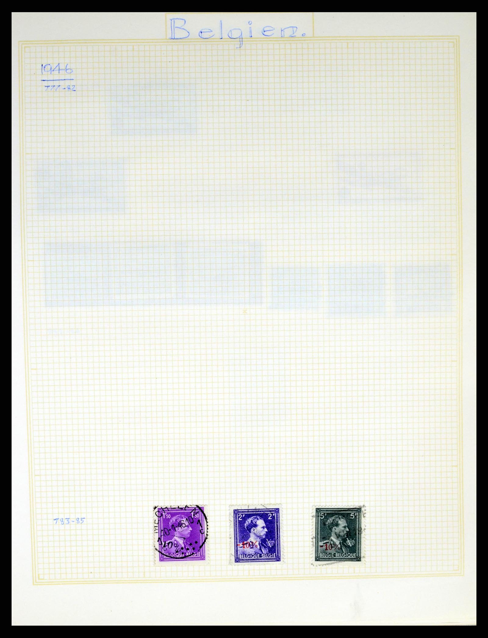 37391 057 - Postzegelverzameling 37391 België en koloniën 1849-1958.