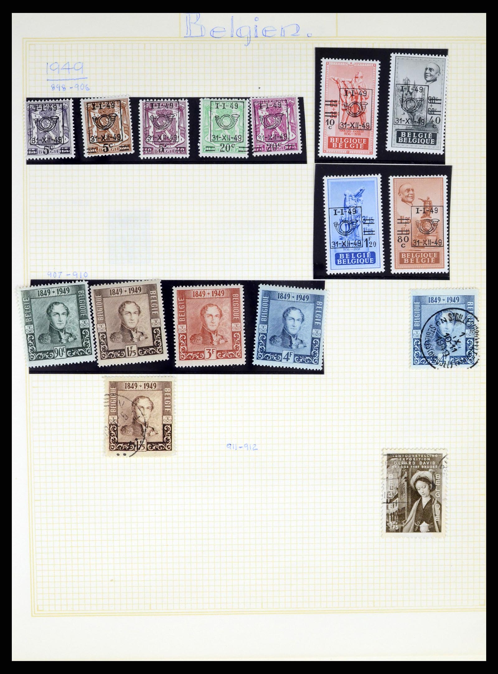 37391 063 - Stamp collection 37391 Belgium and colonies 1849-1958.