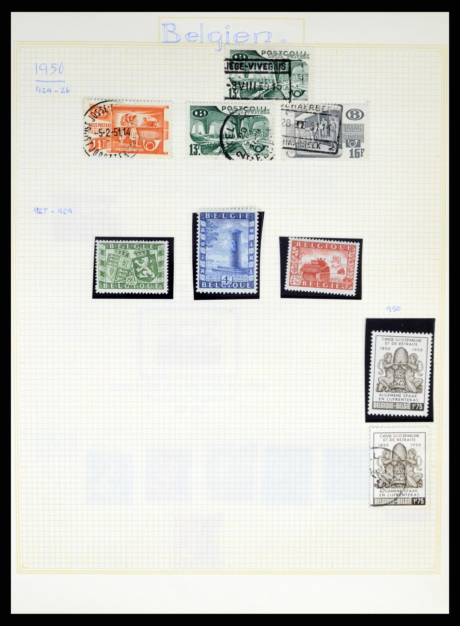 37391 065 - Stamp collection 37391 Belgium and colonies 1849-1958.