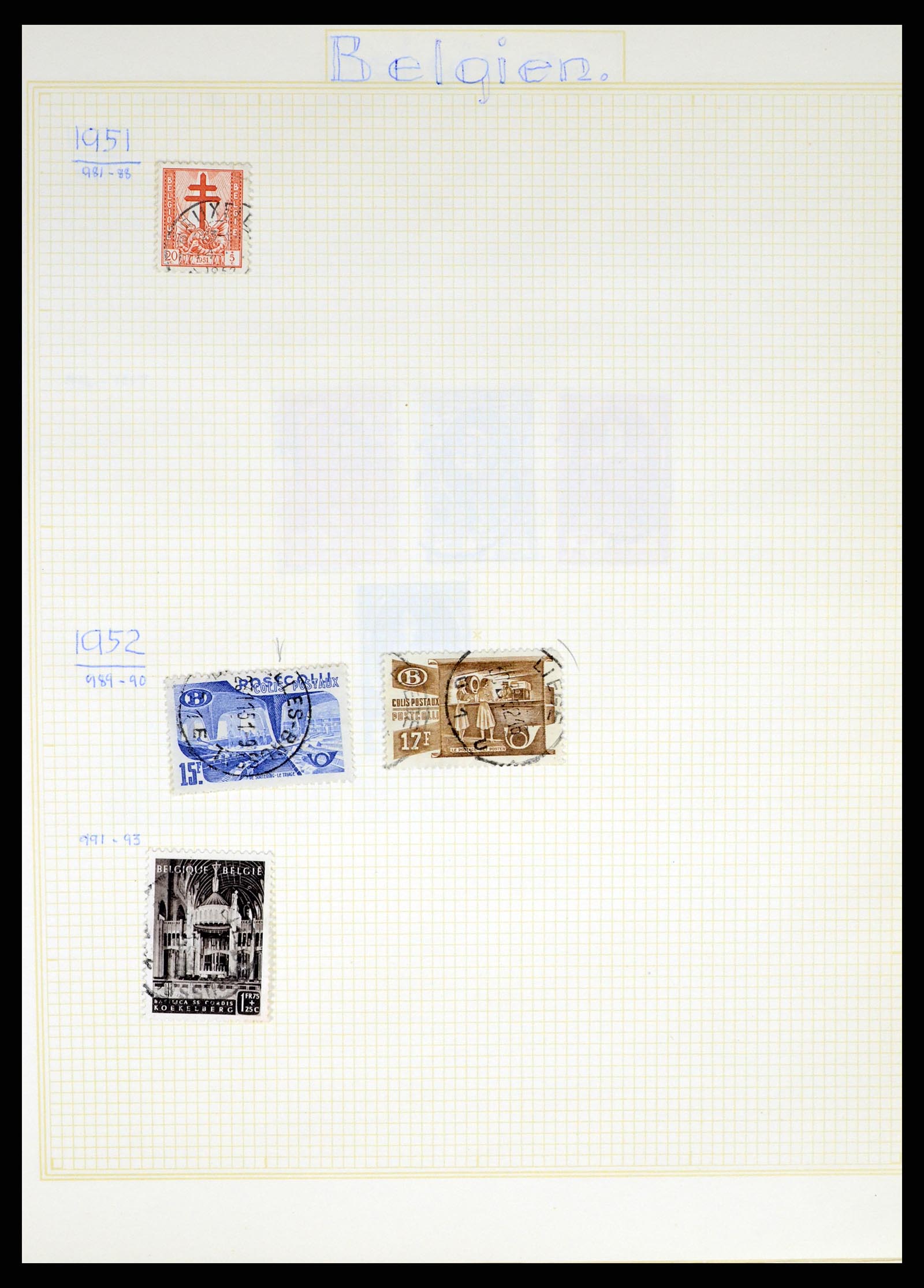 37391 069 - Stamp collection 37391 Belgium and colonies 1849-1958.