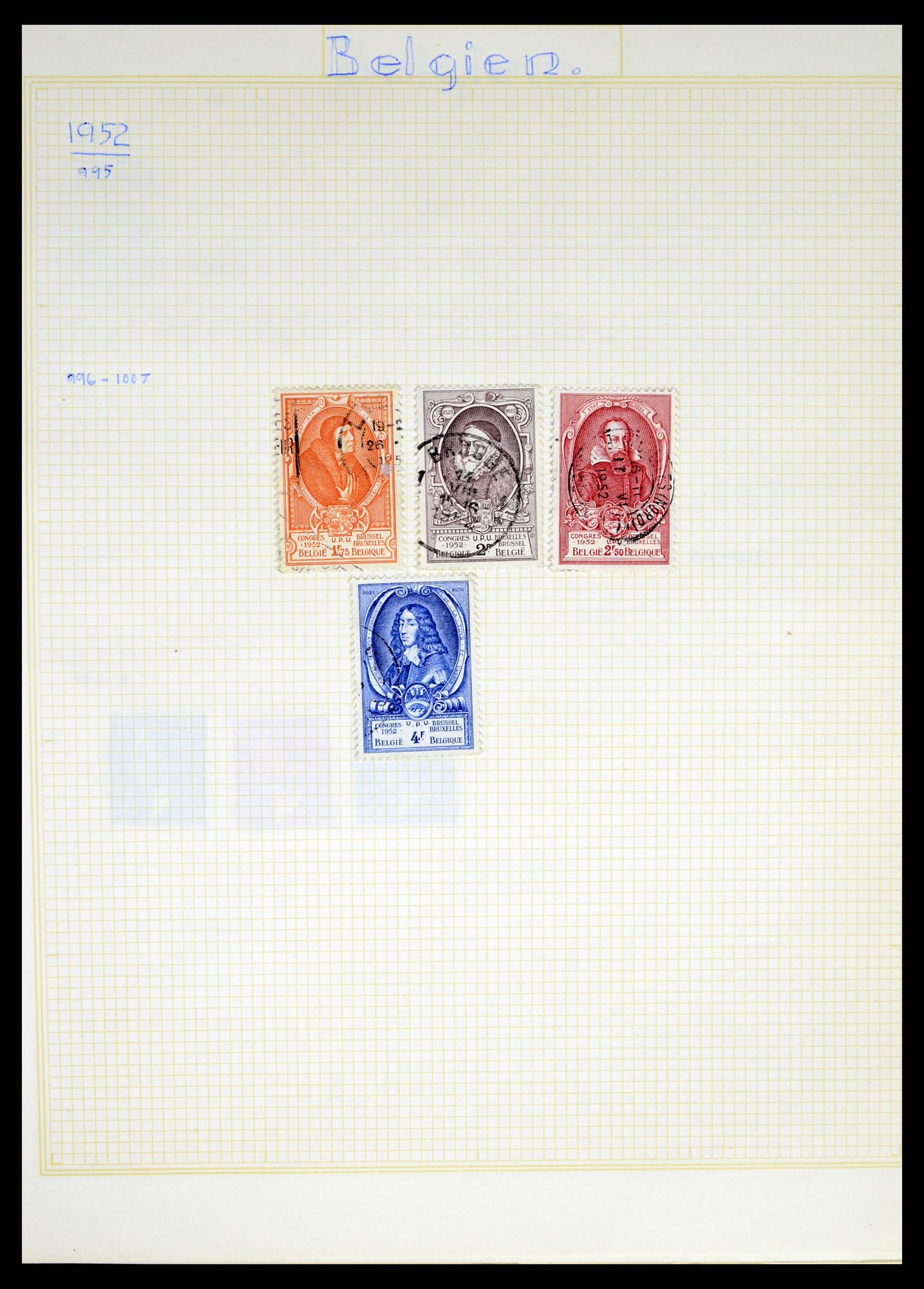 37391 070 - Stamp collection 37391 Belgium and colonies 1849-1958.