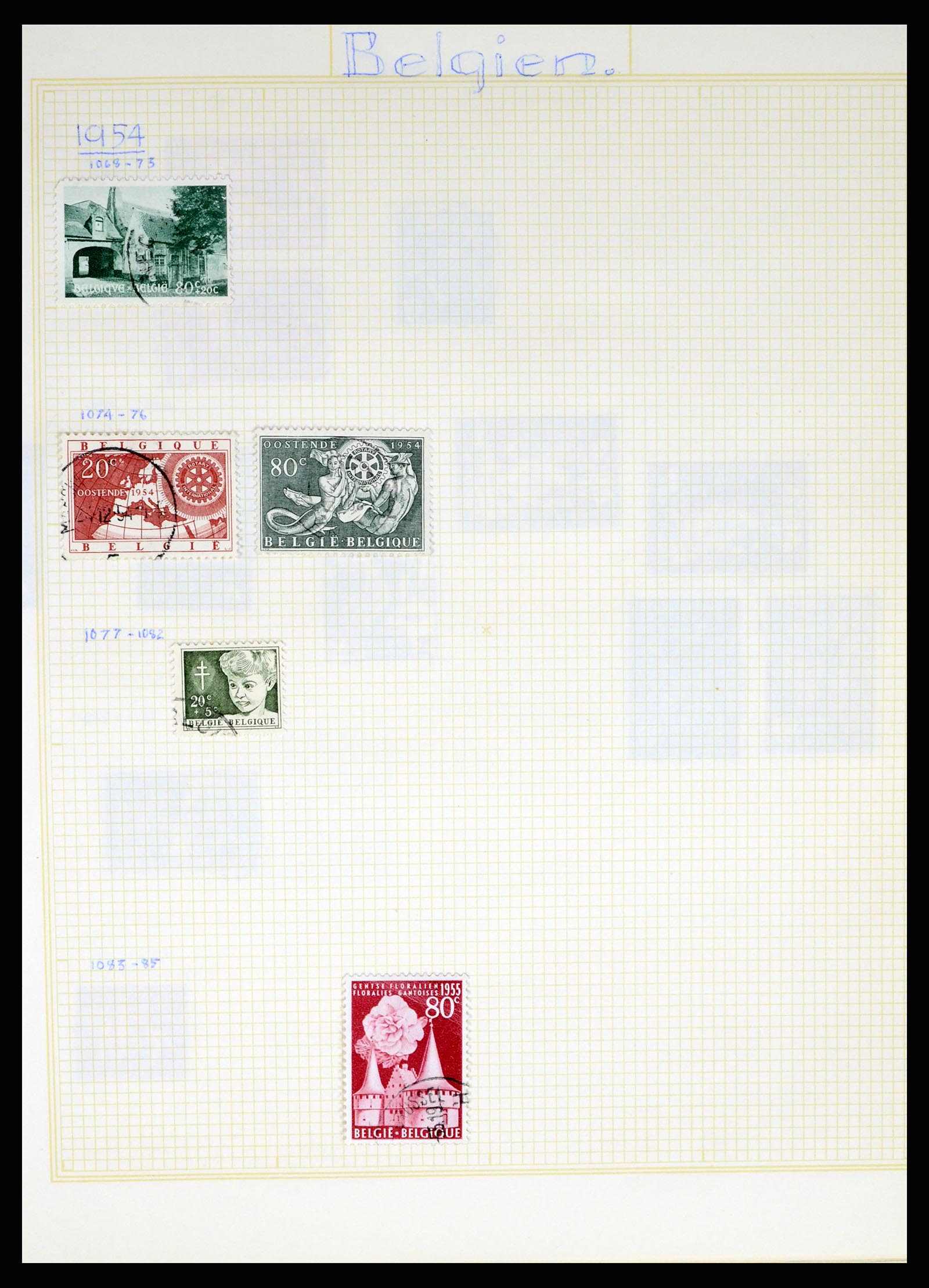 37391 075 - Stamp collection 37391 Belgium and colonies 1849-1958.