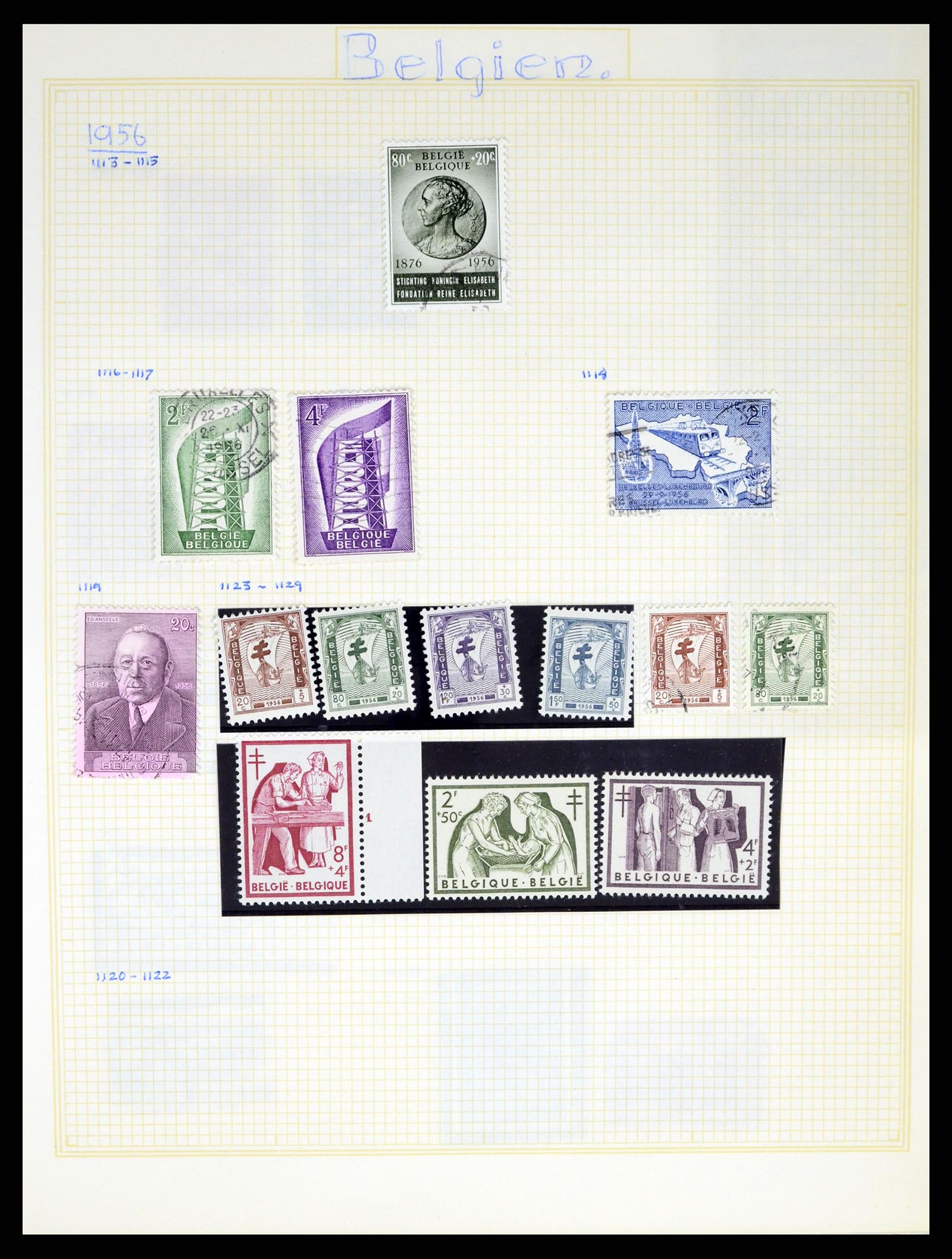 37391 078 - Stamp collection 37391 Belgium and colonies 1849-1958.