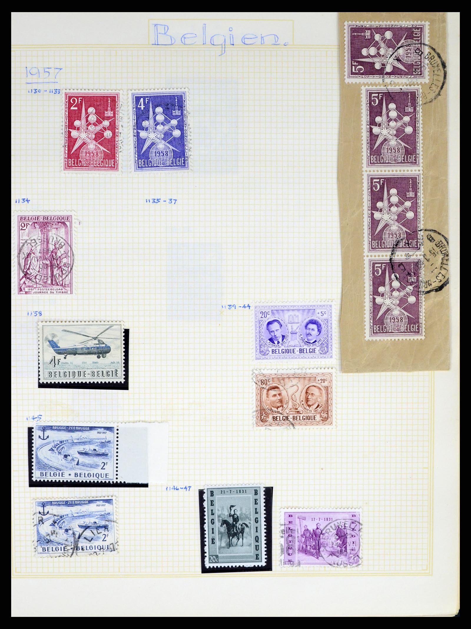37391 079 - Stamp collection 37391 Belgium and colonies 1849-1958.
