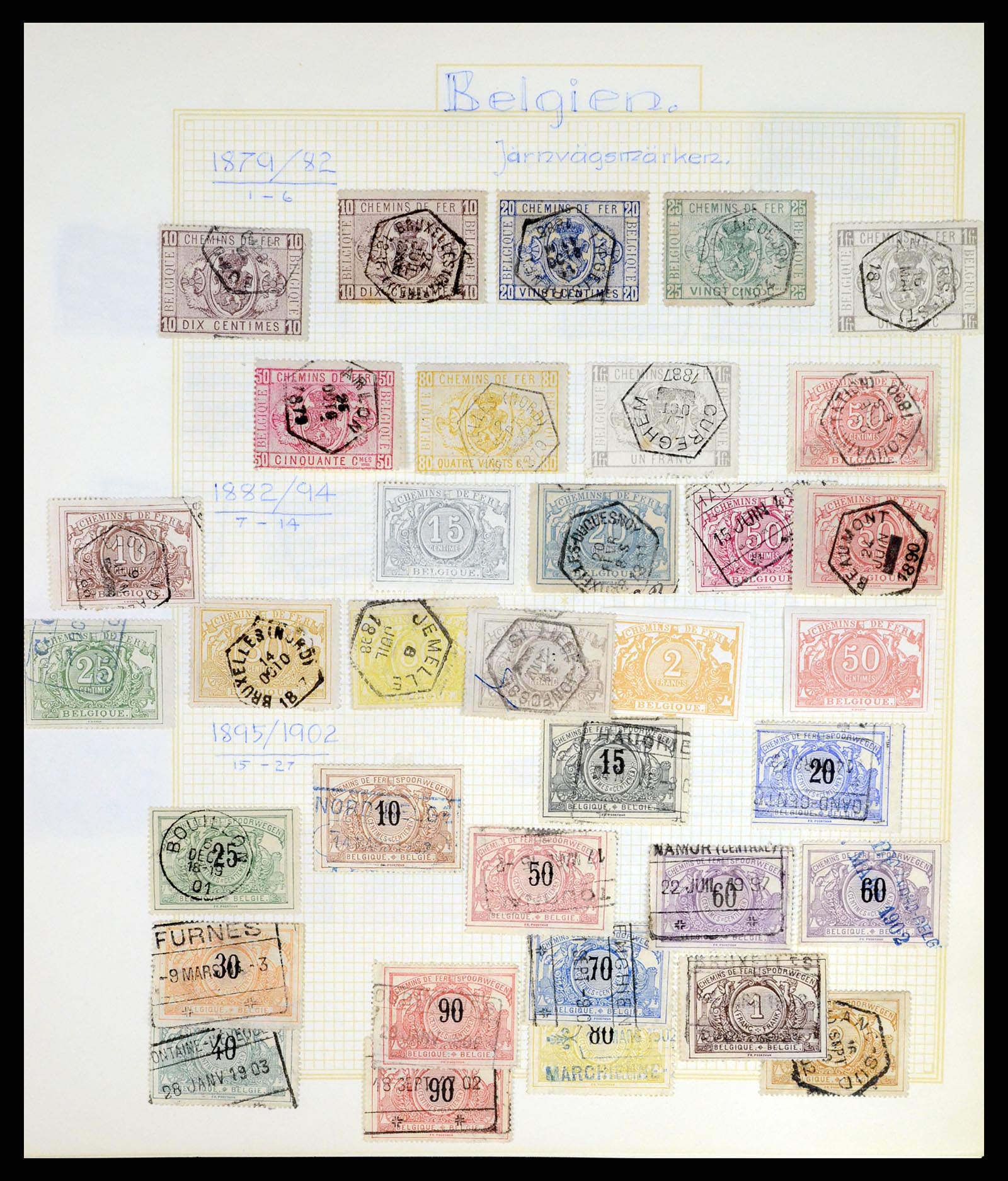 37391 086 - Stamp collection 37391 Belgium and colonies 1849-1958.