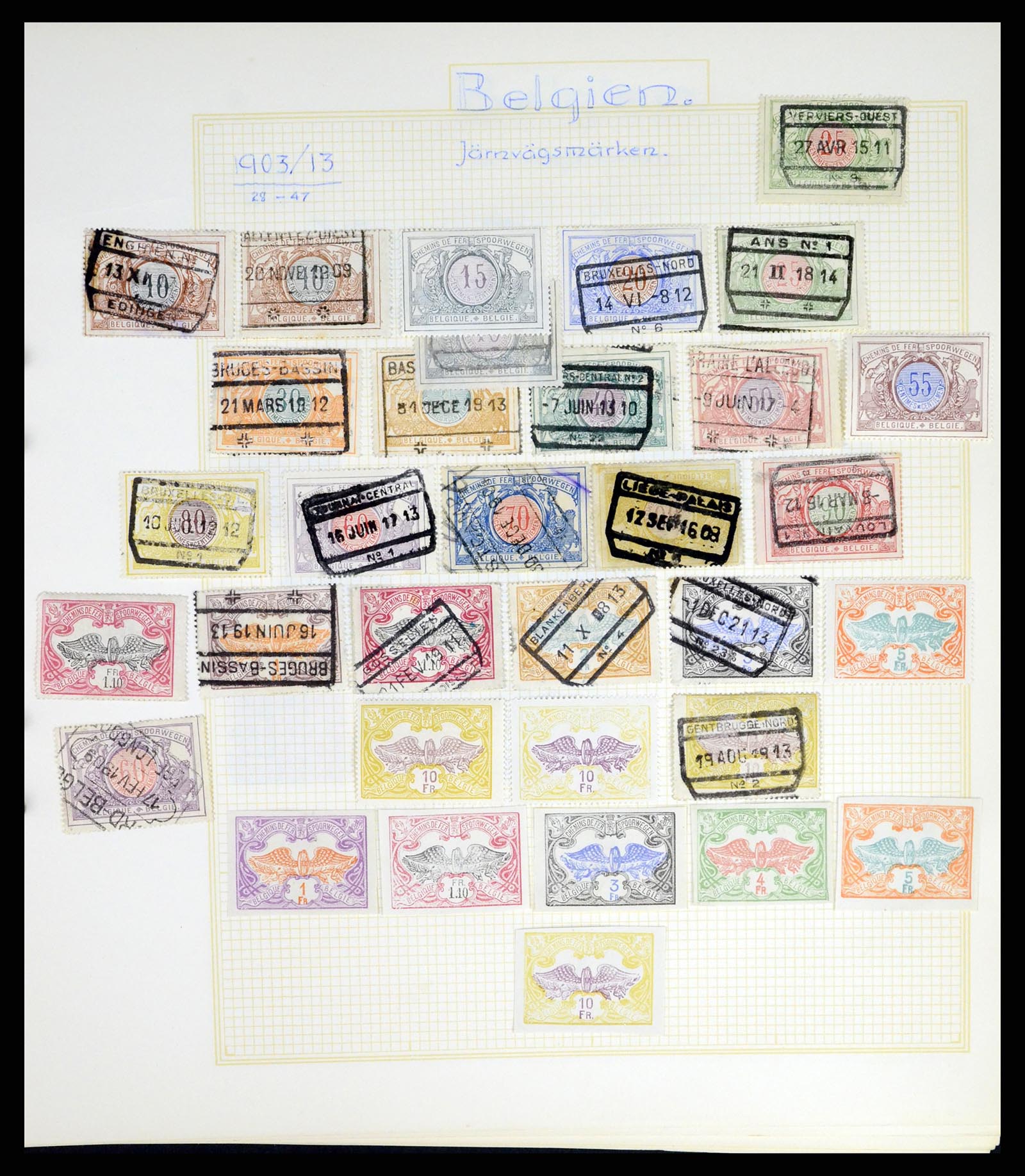 37391 087 - Stamp collection 37391 Belgium and colonies 1849-1958.