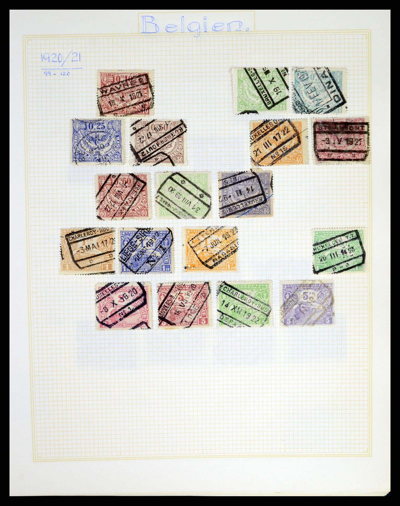 37391 090 - Stamp collection 37391 Belgium and colonies 1849-1958.