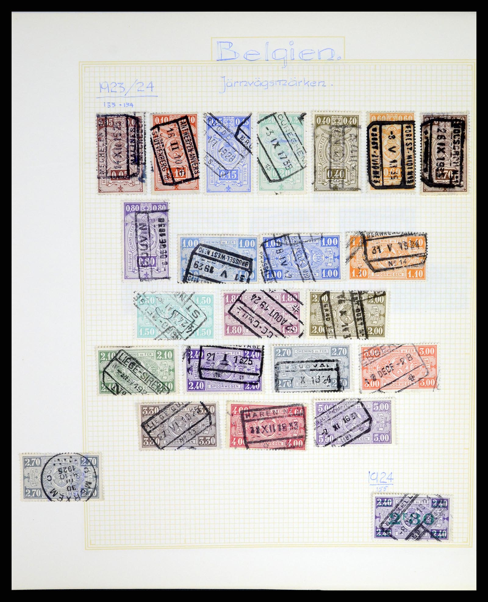 37391 092 - Stamp collection 37391 Belgium and colonies 1849-1958.