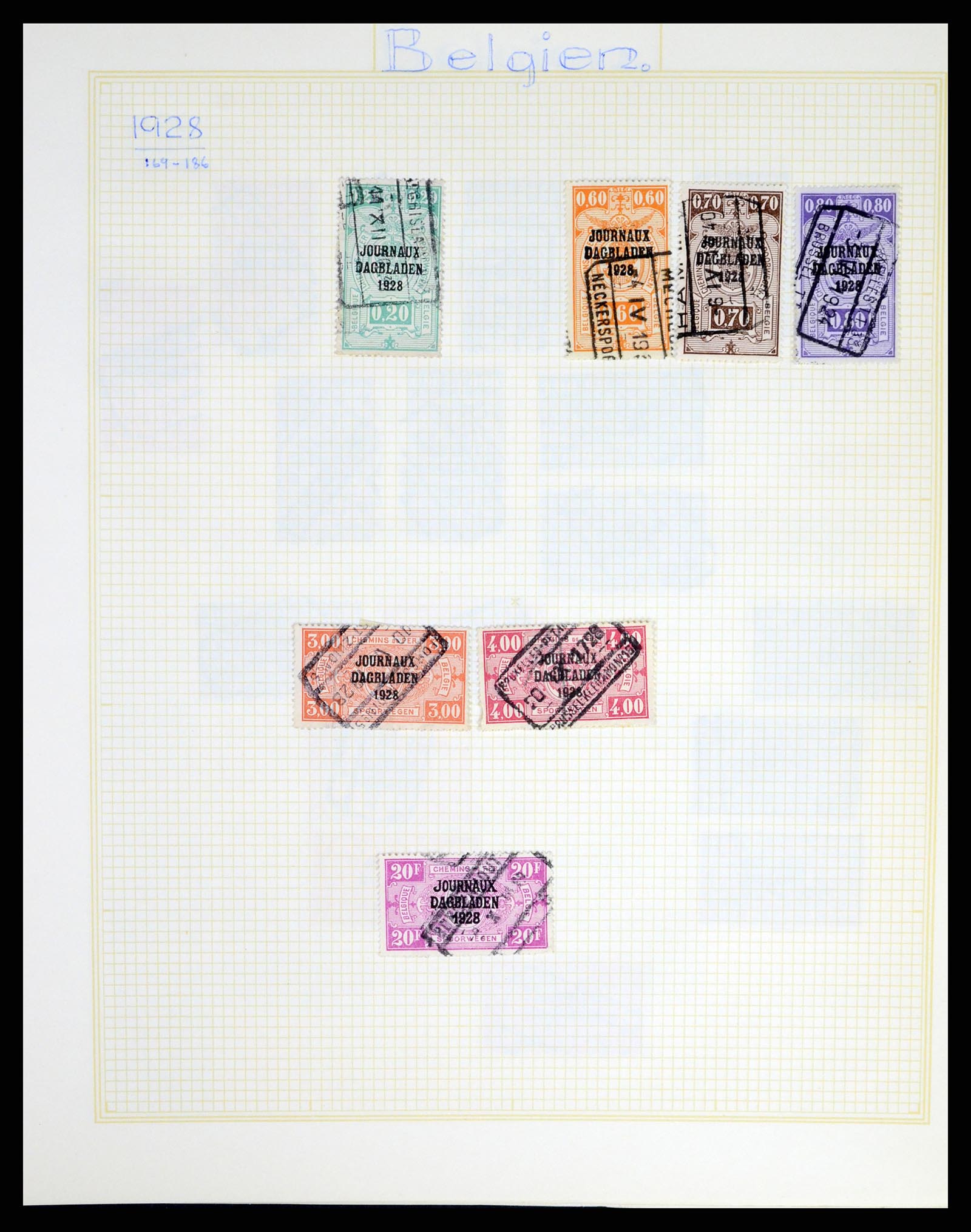 37391 094 - Stamp collection 37391 Belgium and colonies 1849-1958.