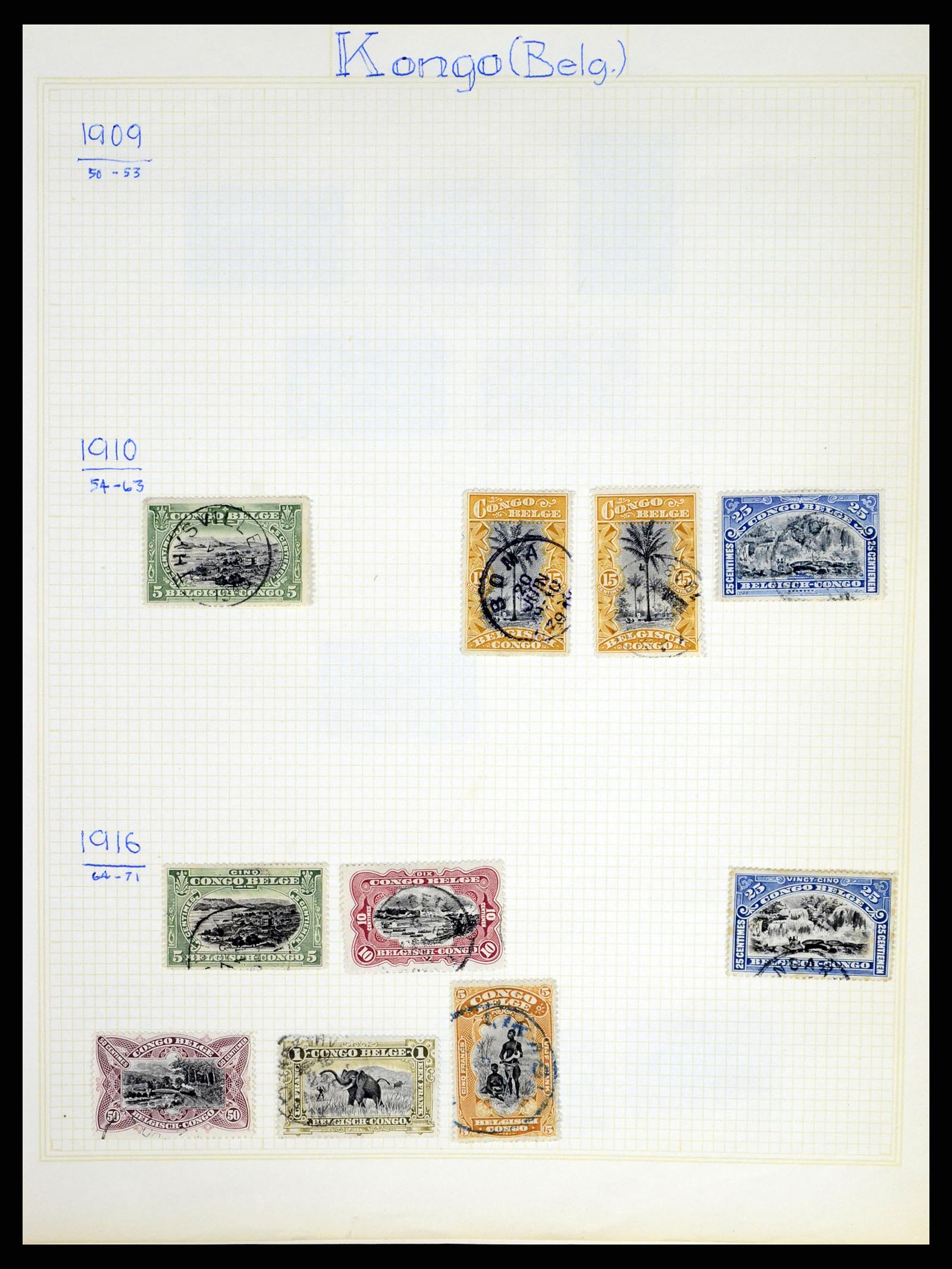 37391 109 - Stamp collection 37391 Belgium and colonies 1849-1958.