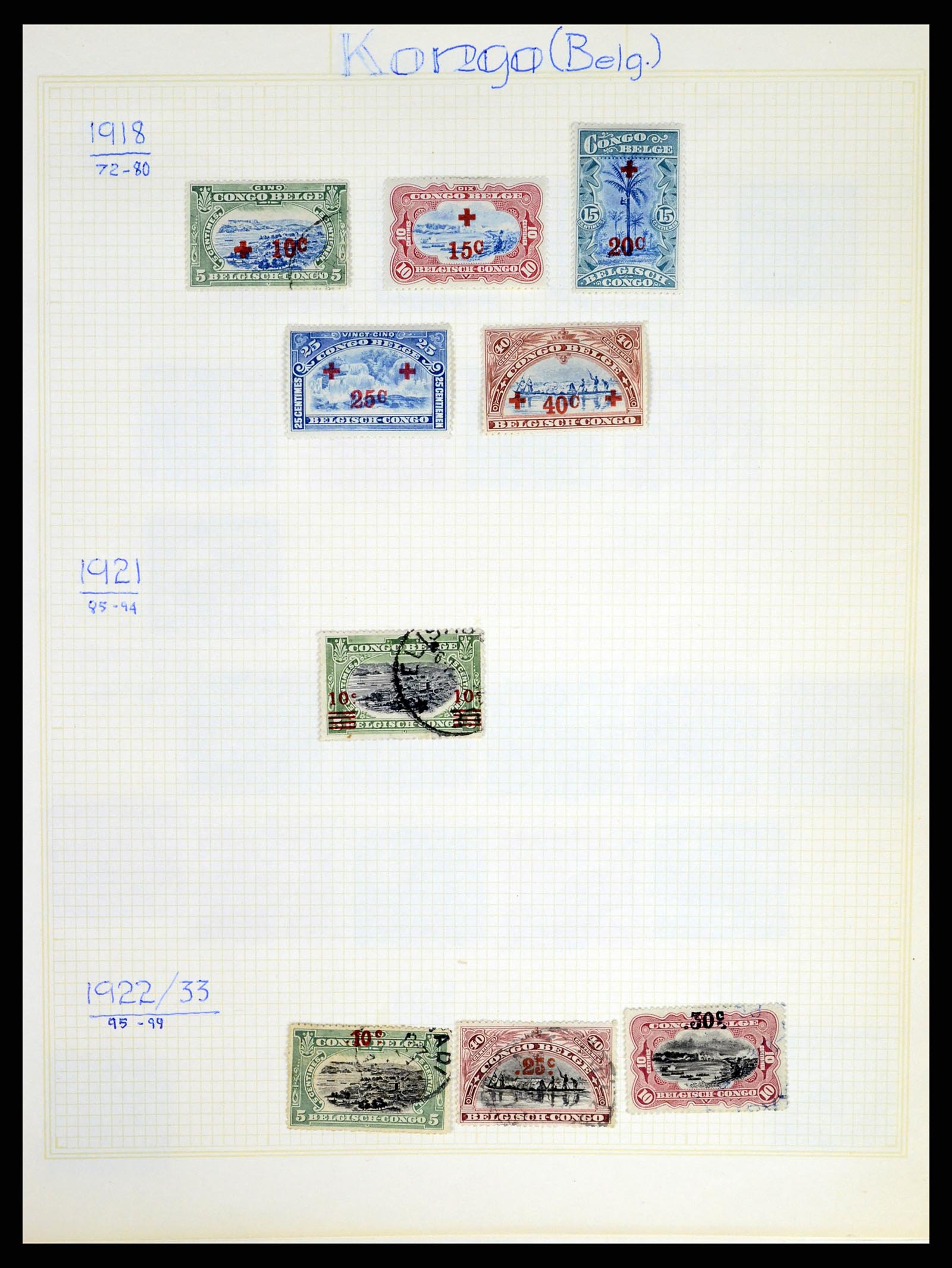 37391 110 - Stamp collection 37391 Belgium and colonies 1849-1958.