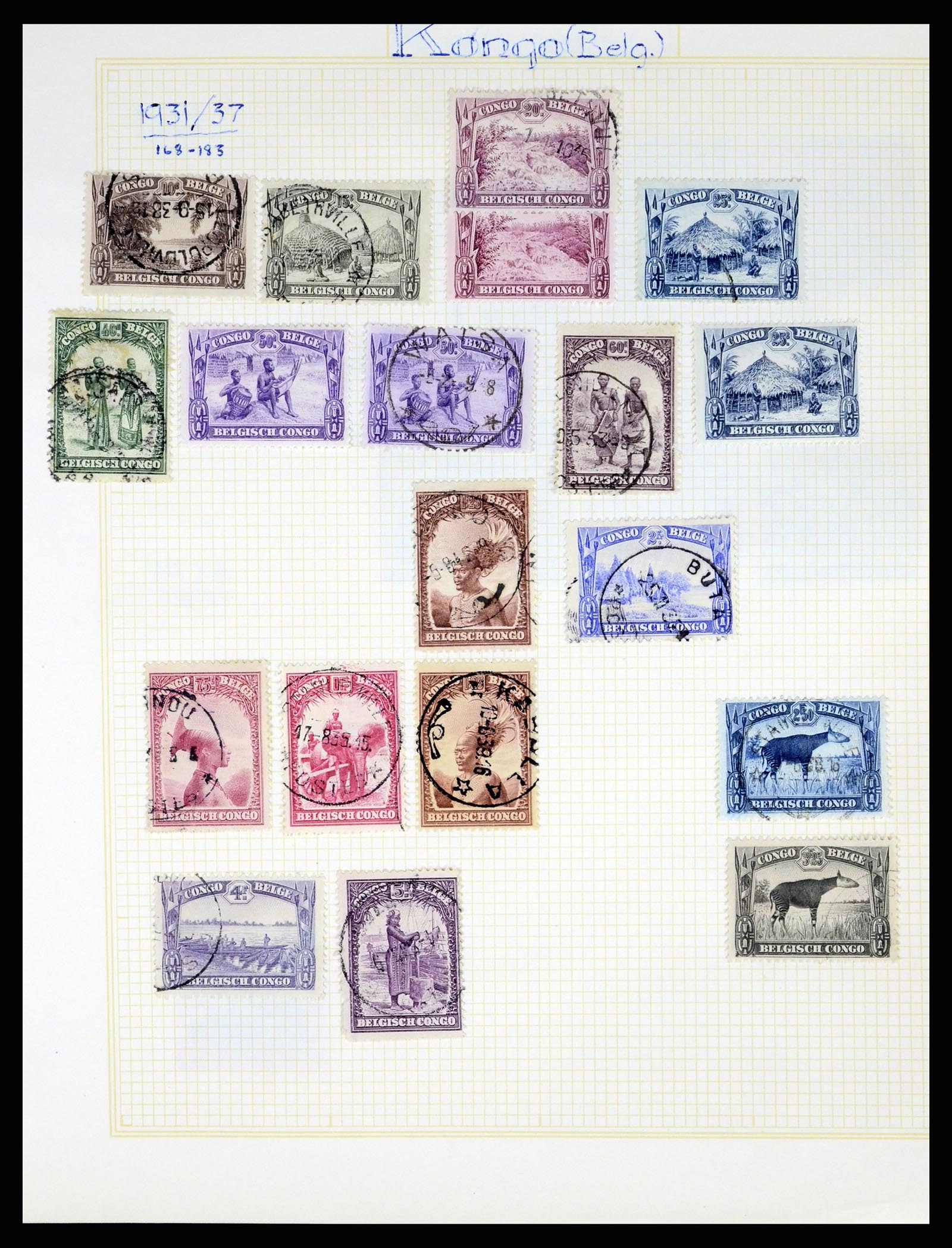 37391 114 - Stamp collection 37391 Belgium and colonies 1849-1958.