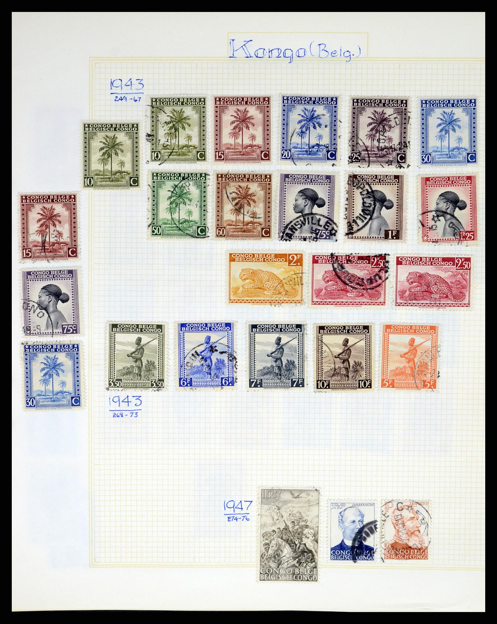 37391 119 - Stamp collection 37391 Belgium and colonies 1849-1958.