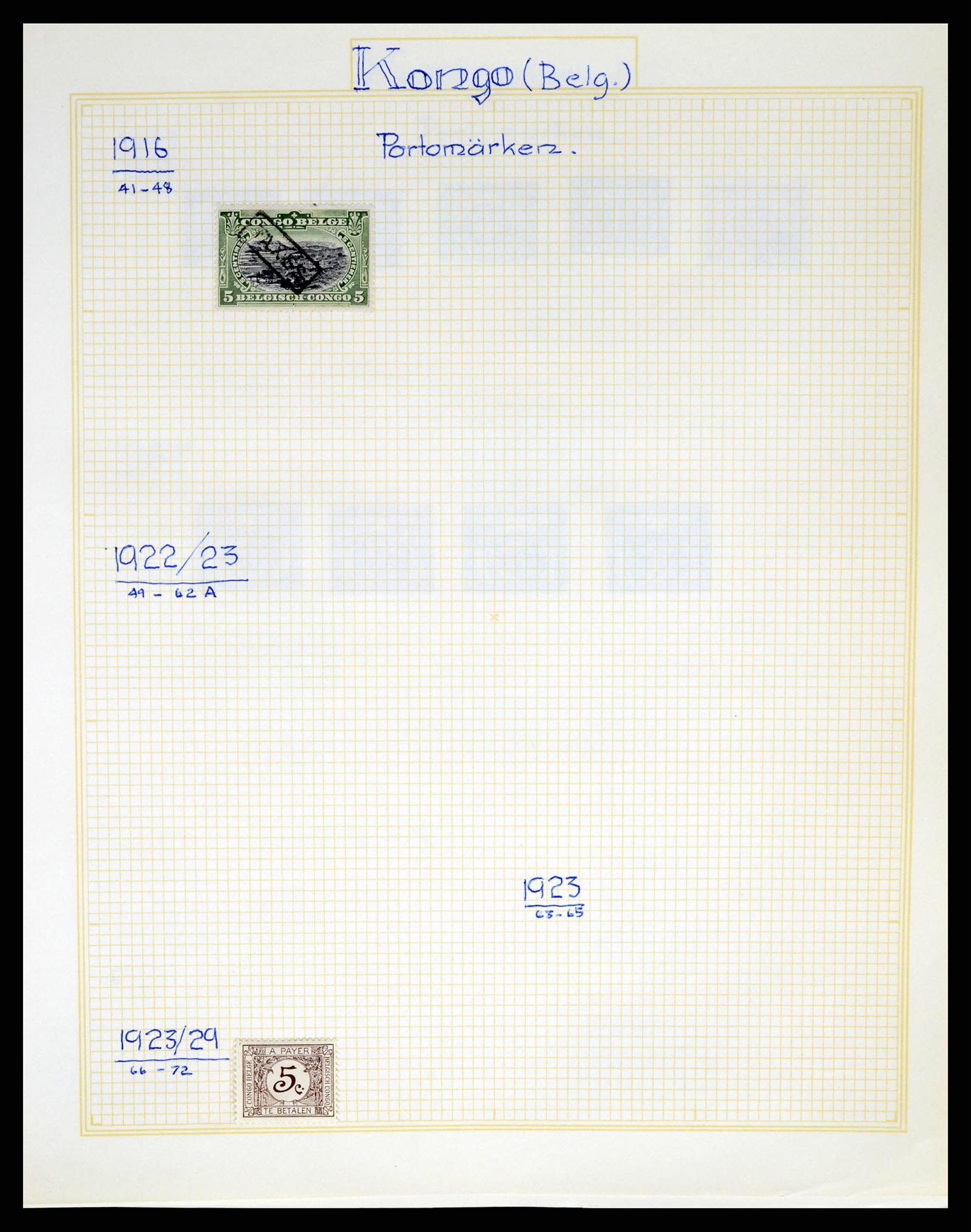37391 125 - Postzegelverzameling 37391 België en koloniën 1849-1958.