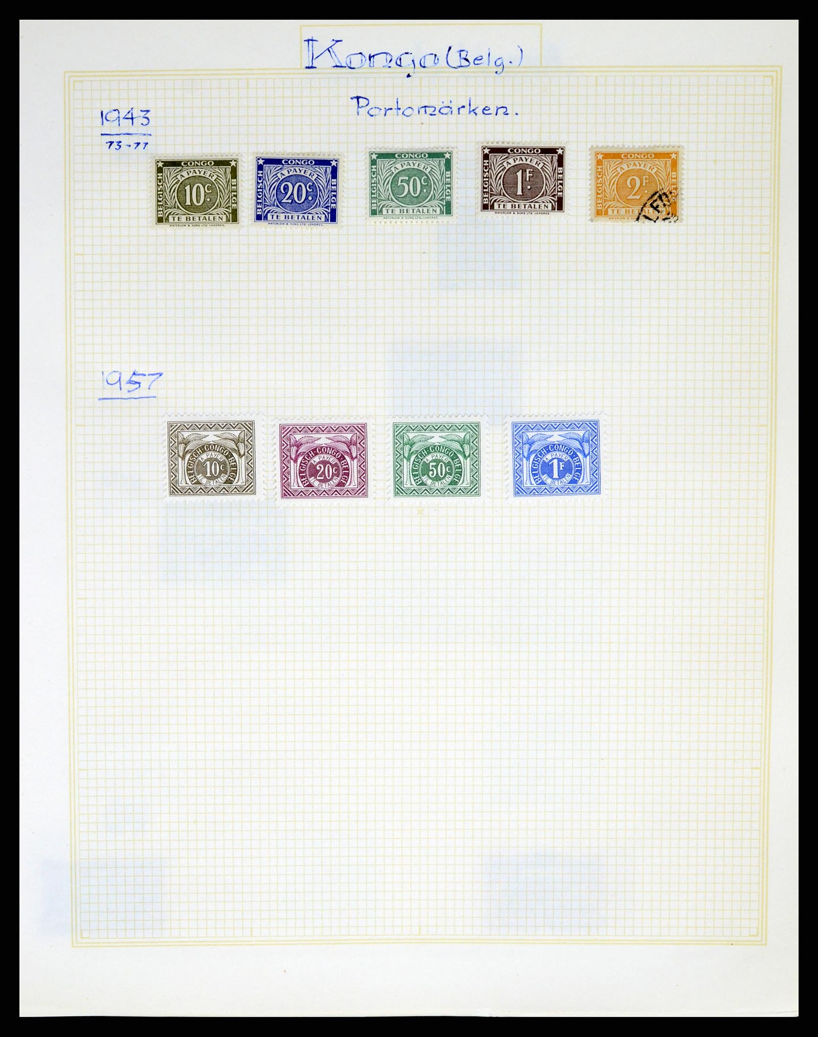 37391 126 - Postzegelverzameling 37391 België en koloniën 1849-1958.