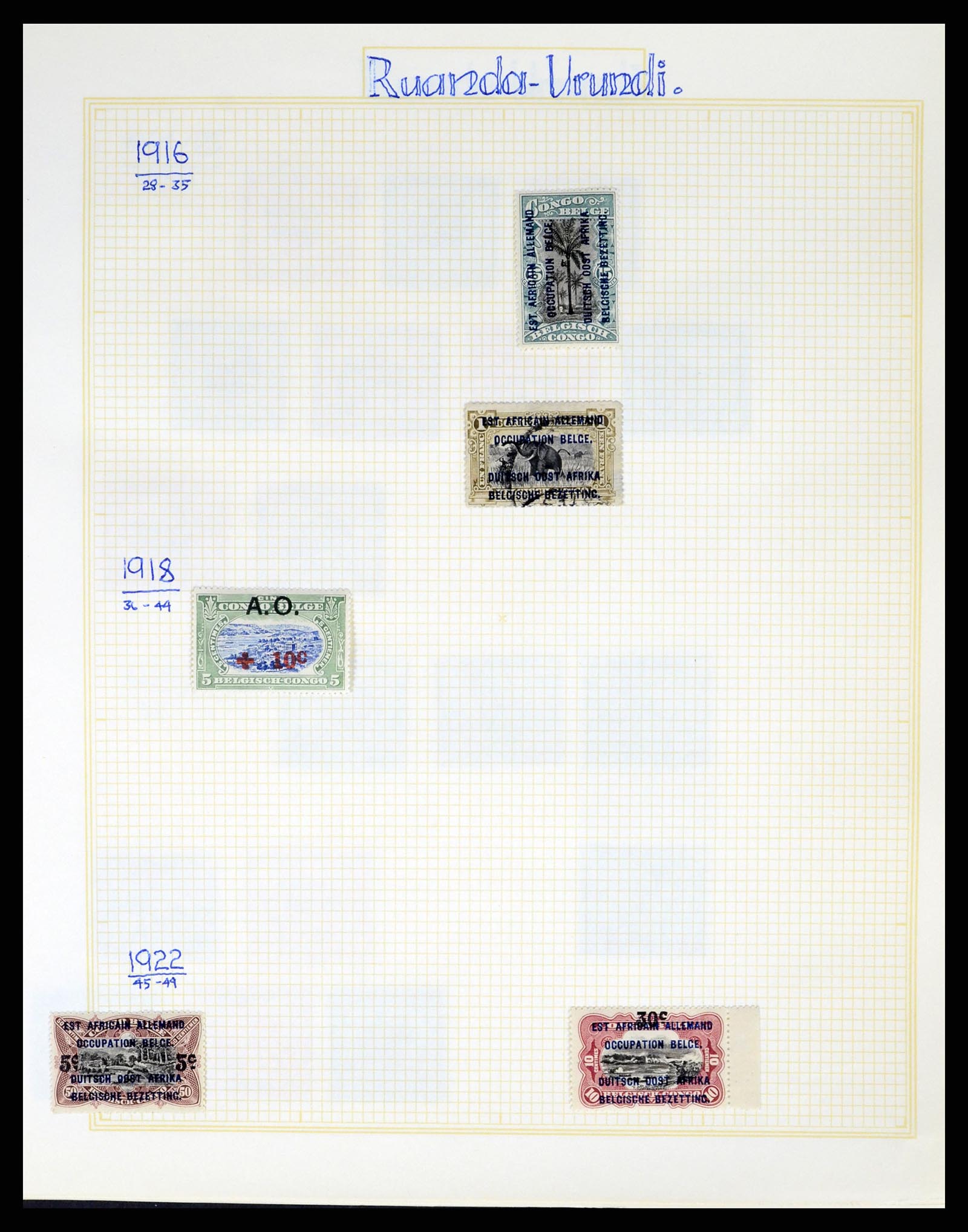 37391 127 - Postzegelverzameling 37391 België en koloniën 1849-1958.